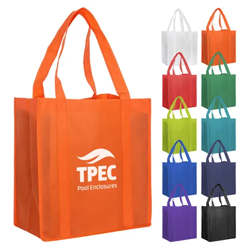 (40x45x20) Jumbo Goodie Bag Belanja Custom Bahan Kain Spunbond 100 gram include sablon 1 warna dan 2 sisi ( Bolak Balik)