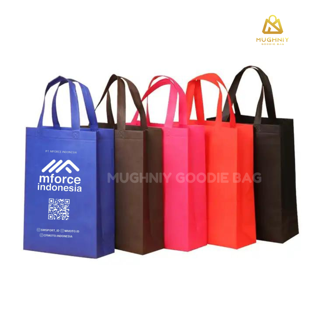 (30x40x10) Tas Spunbond Promosi model HBPA / Goodie Bag Bahan Kain Spunbond tebal 75 gram include sablon 1 warna 1 sisi1