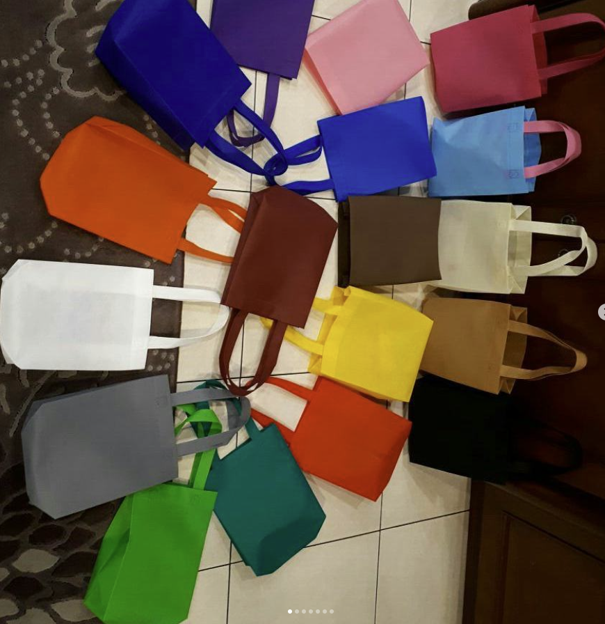 (25X30x10) Tas Spunbond Promosi model HBPA / Goodie Bag Bahan Kain Spunbond tebal 75 gram include sablon 1 warna 1 sisi