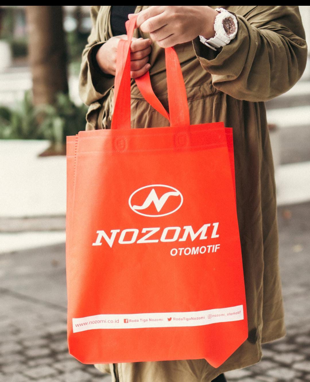 (35X46X12) Jumbo Tas Spunbond Promosi model HBPA / Goodie Bag Bahan Kain Spunbond tebal 75 gram include sablon 1 warna 2 sisi ( Bolak Balik )