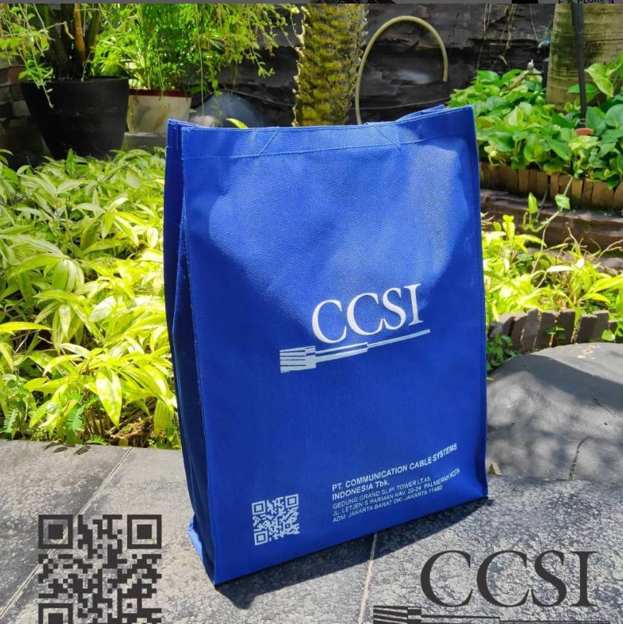 (35x40x10) Tas D600 - Goodie Bag Jahit Premium Kain Dinier 600 - Tote Bag Bahan Polyester 600D include Sablon 1 warna dan 1 sisi