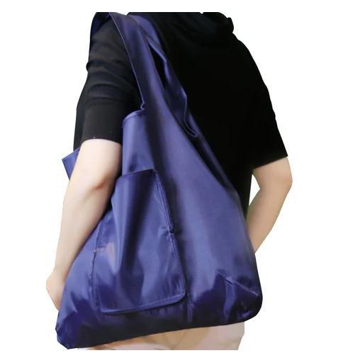 (40x45) Jumbo Foldable Bag Parasut Tebal Premium include sablon 1 warna 1 sisi - Tas Lipat Parasut 