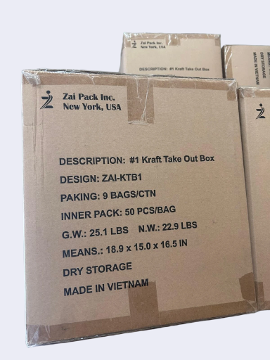 Kraft Take-Out Box #1 - 450Pk