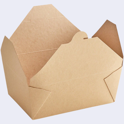eco-friendly Kraft Take-Out Box #4 - 160Pk