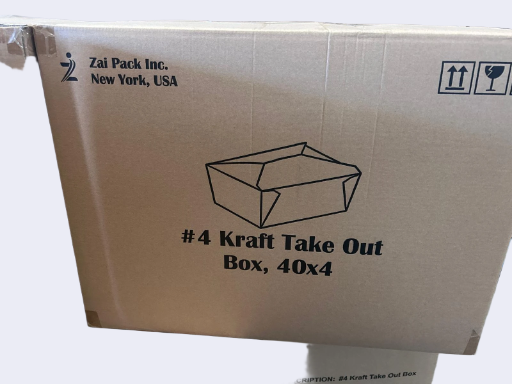 eco-friendly Kraft Take-Out Box #4 - 160Pk