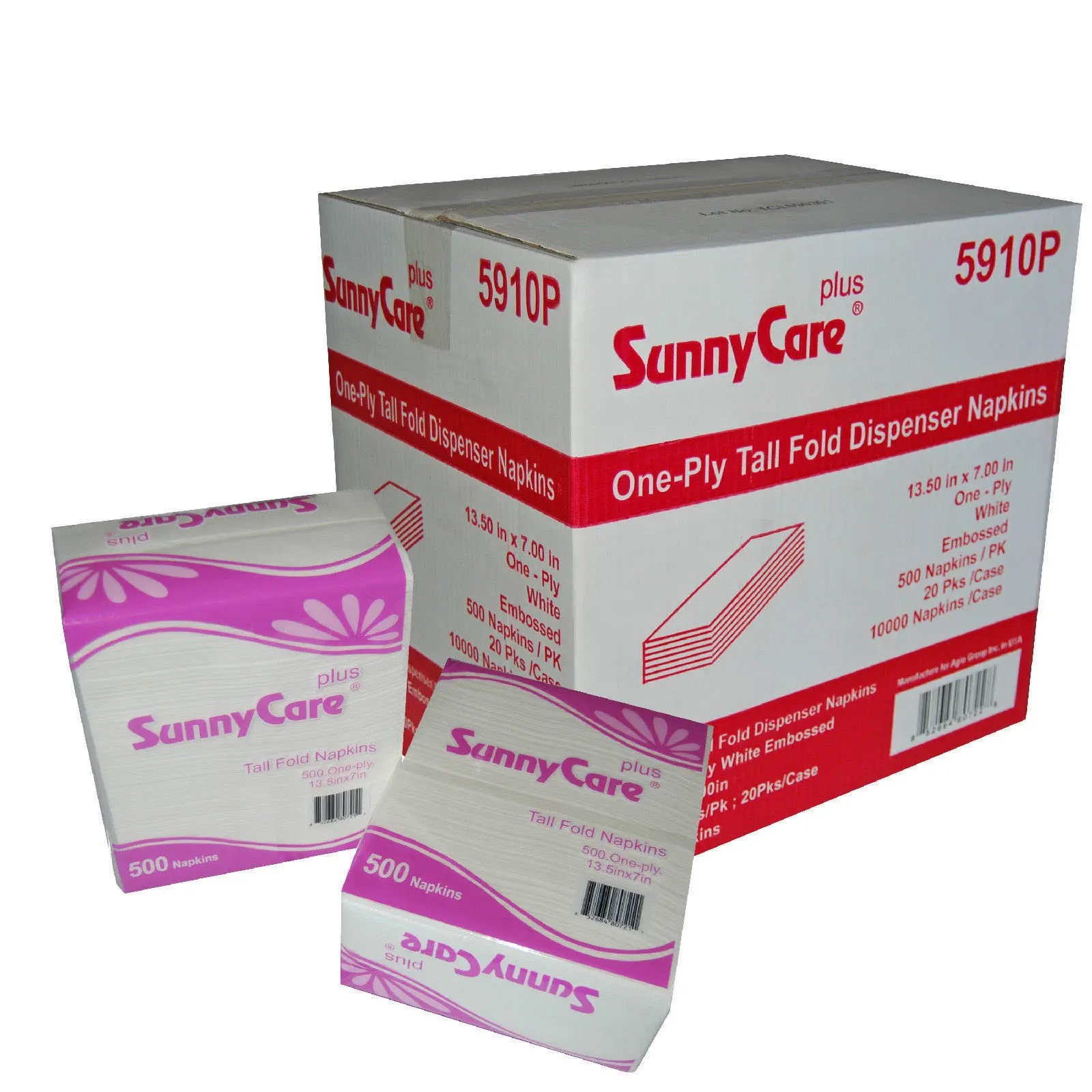 SunnyCare Premium Tall Fold Dispenser Napkin 13" X 7" 20PKS