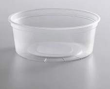 8 oz Polypropylene Clear Deli Container 500/case