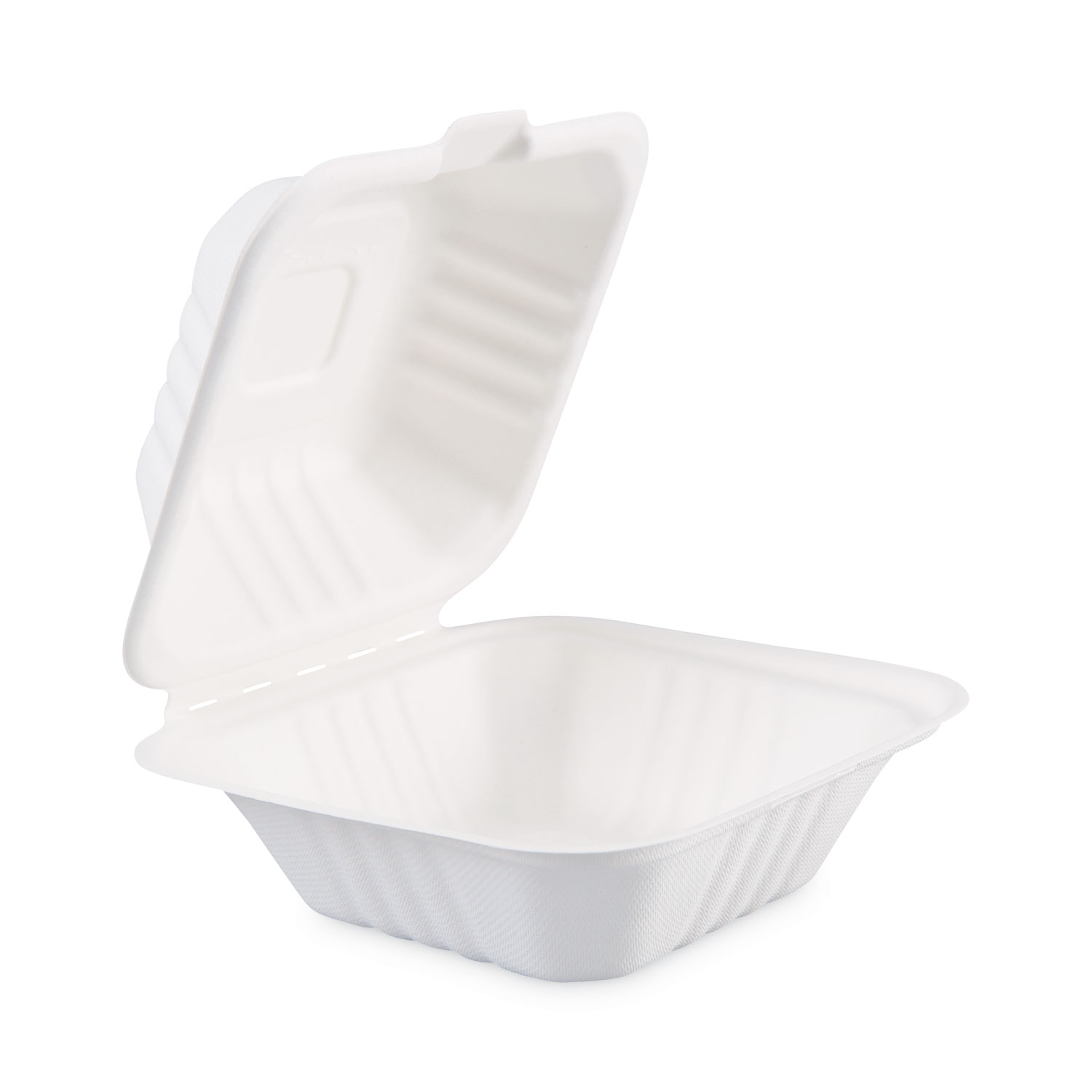 6" x 6" x 3" Bagasse Take-Out Container - 500/Case