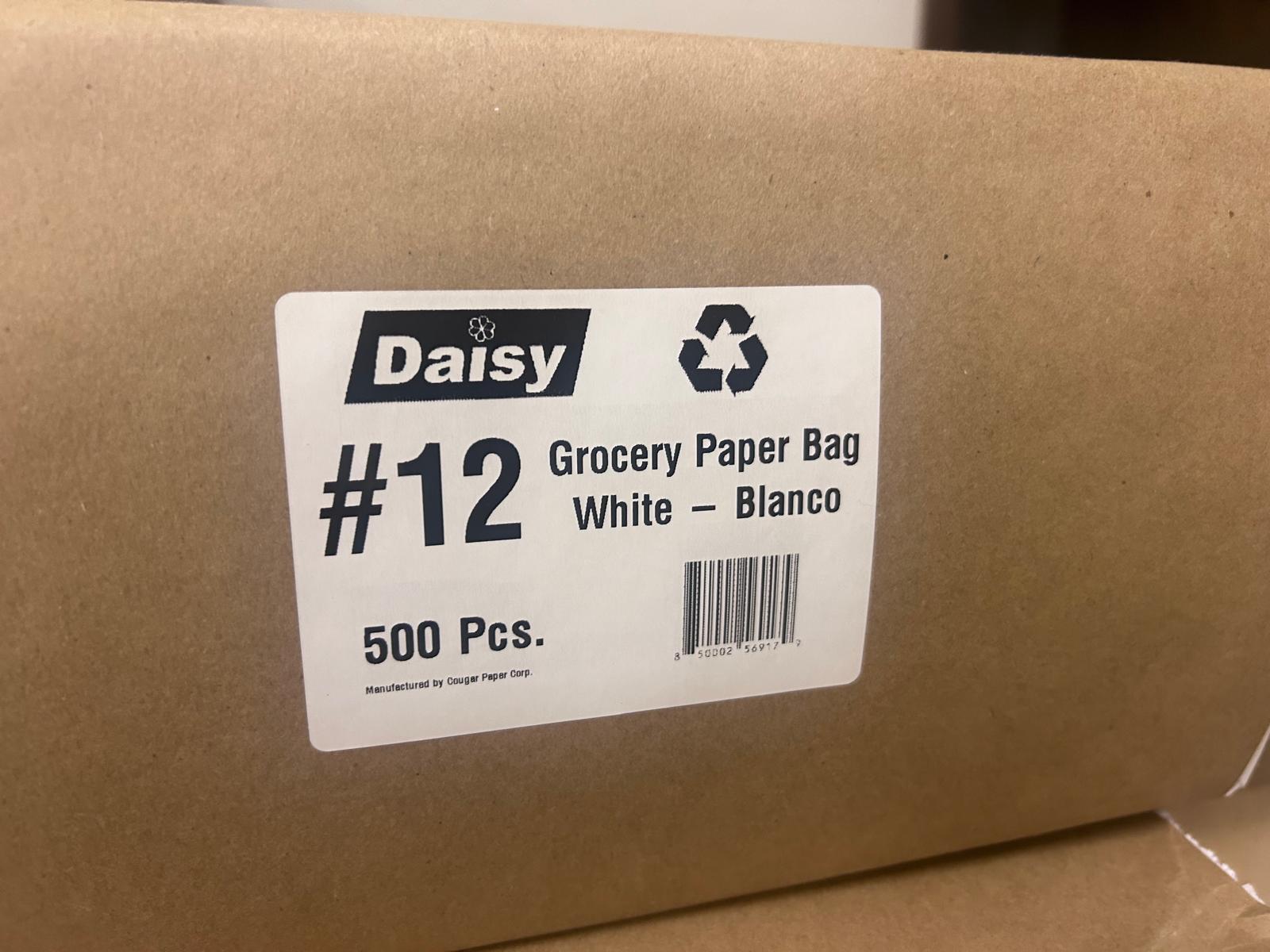 Grocery Paper Bag #12 WHT 500 BUN
