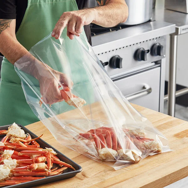 10X8X24 CLEAR MEAT BAGS 1.5MIL 500PC