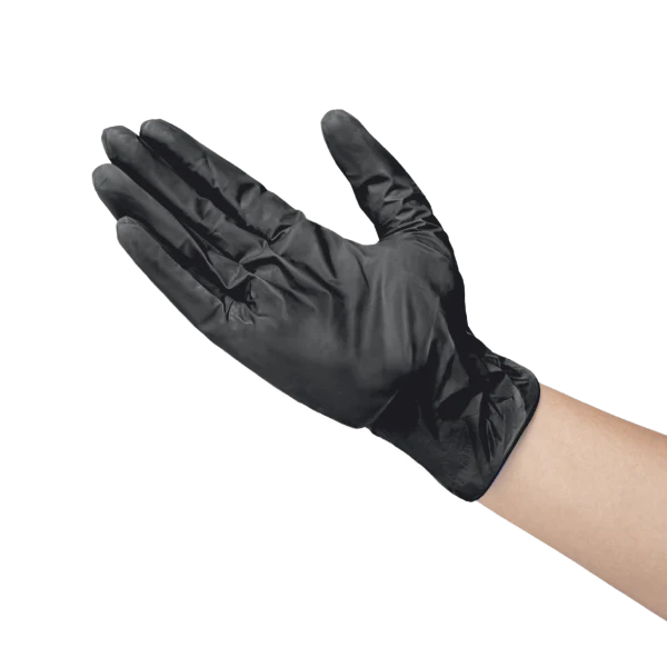 Vinyl Gloves  Latex-Free  Powder-Free  Black  Medium 1000/Case