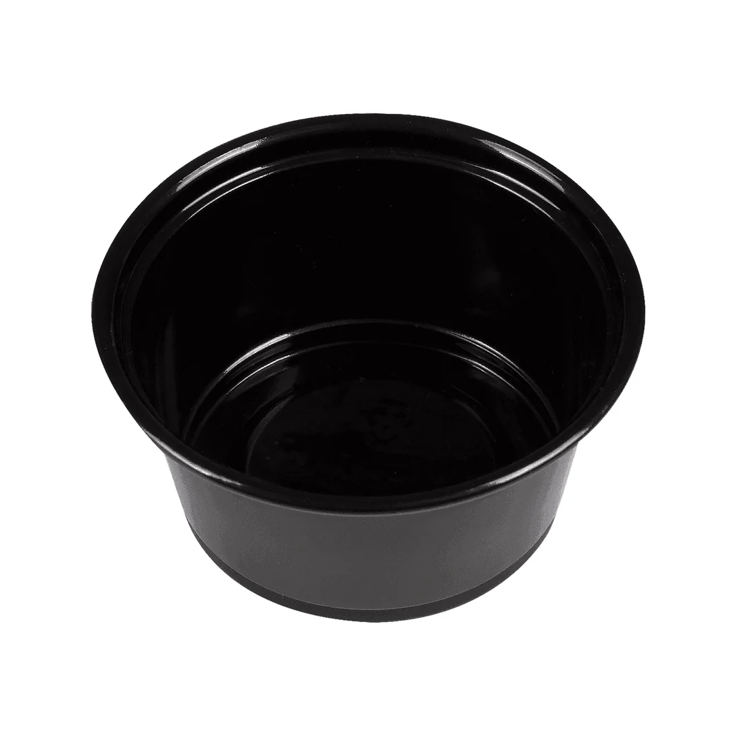 2 oz PP Plastic Portion Cups, Black 2500/Case