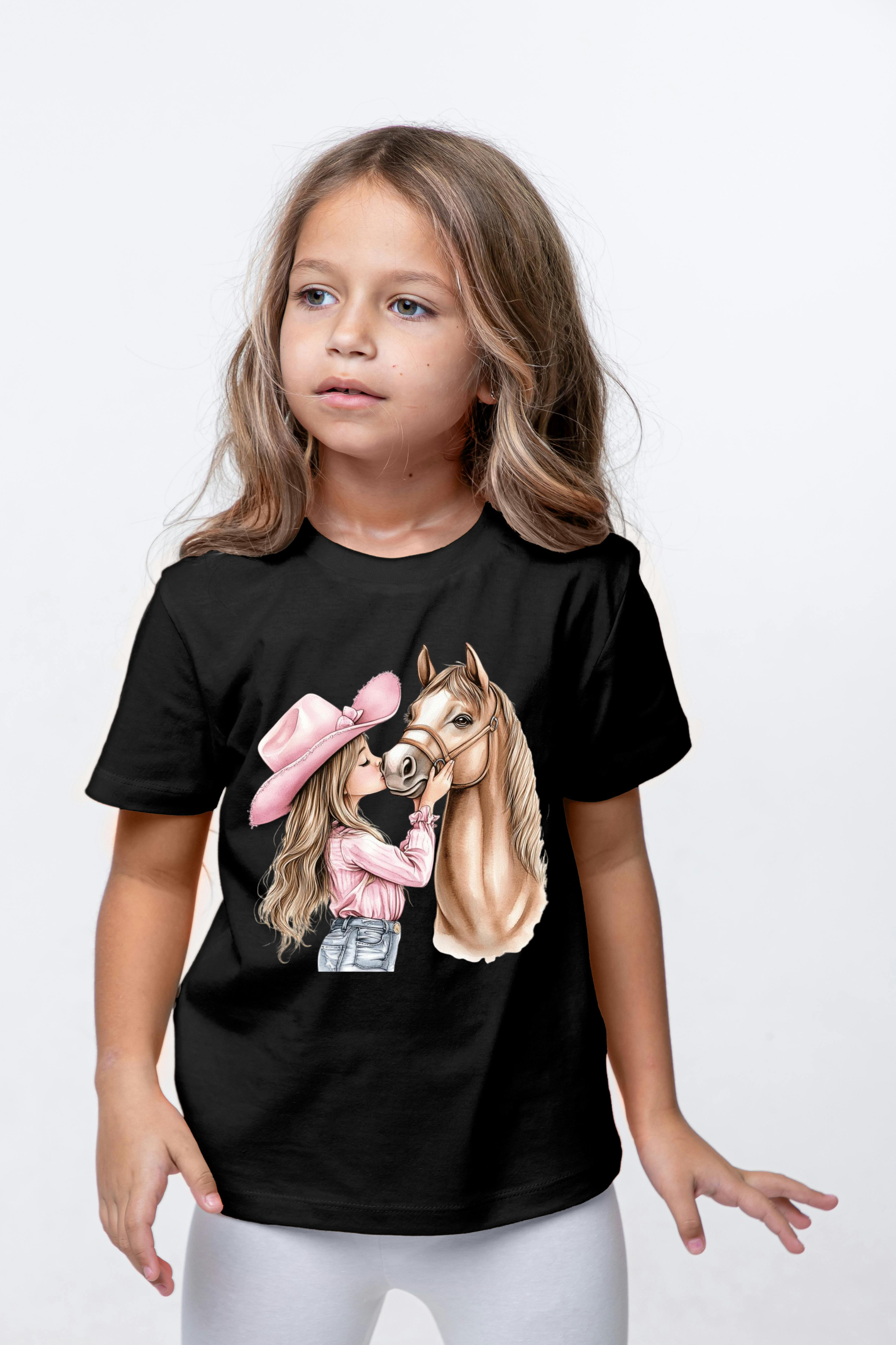 T-shirt Fille & Cheval