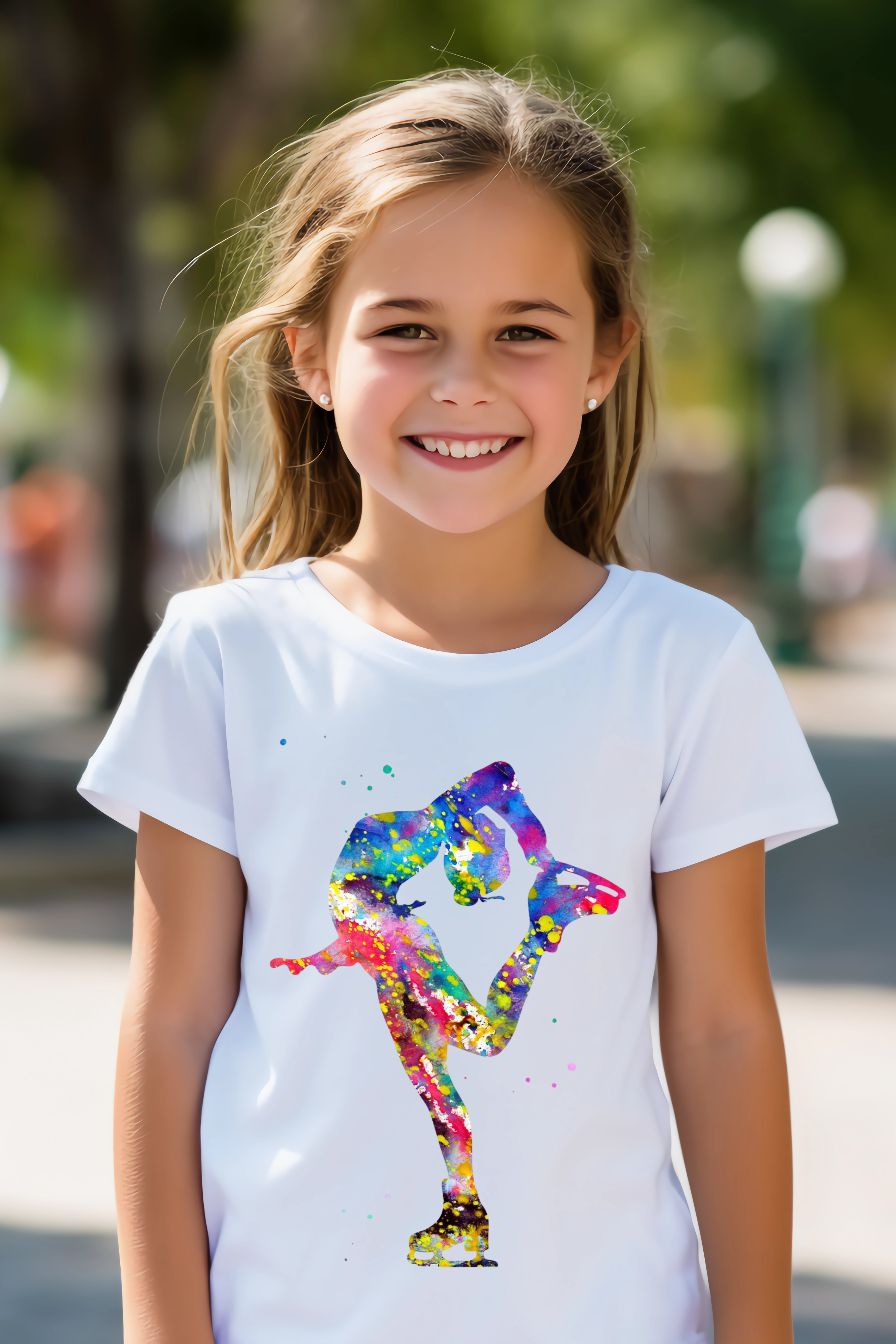 T-shirt Patineuse