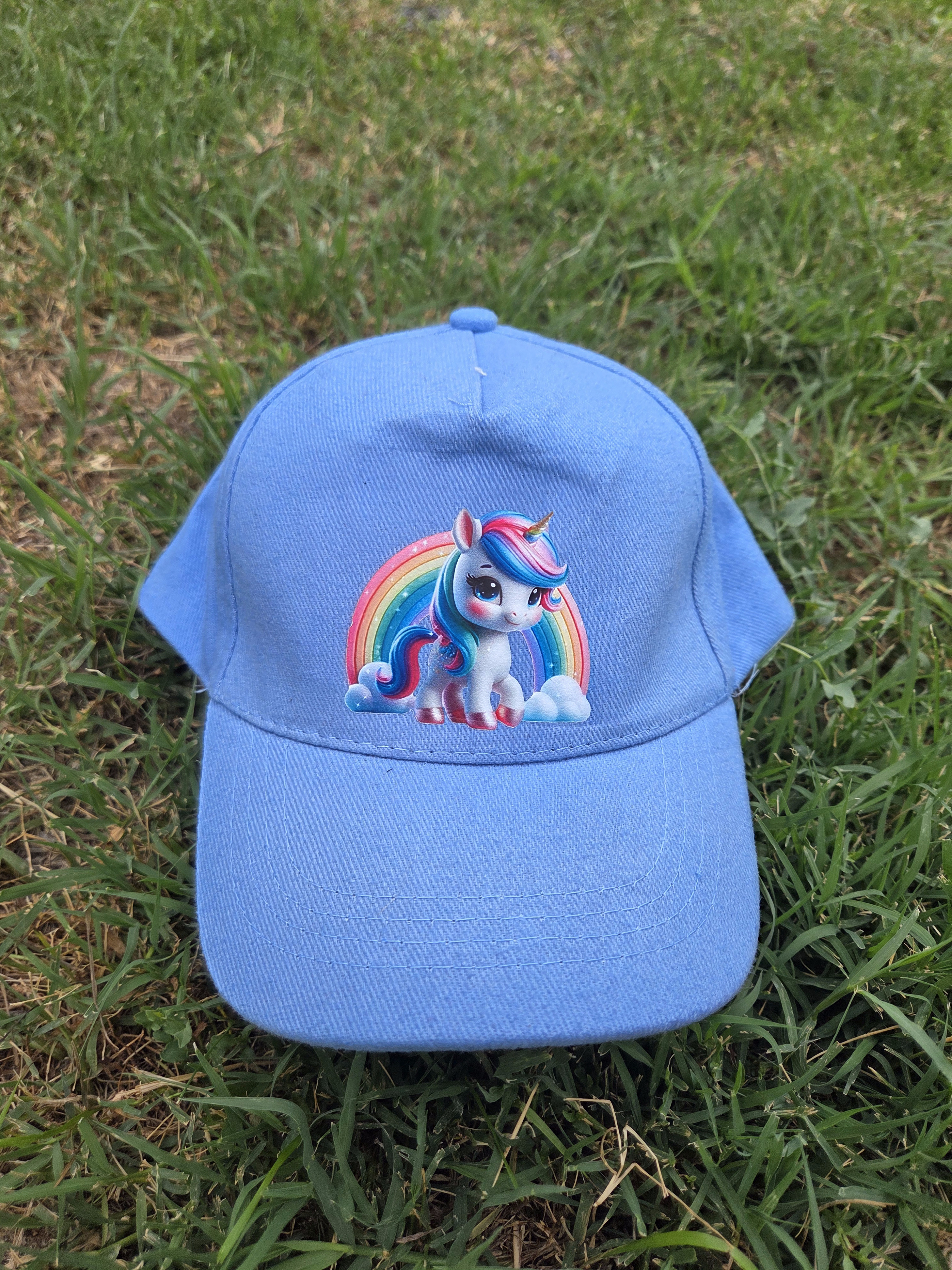 Casquette bleue licorne
