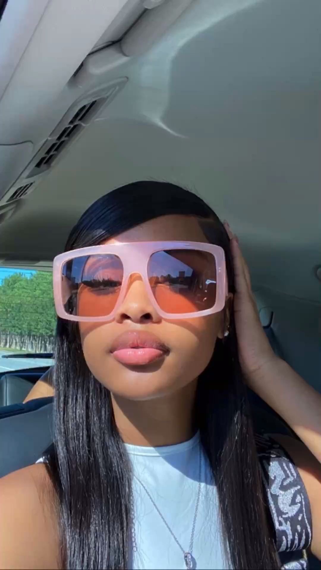 Pink Oversized Sunglasses