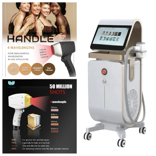 Professionelles 4-Wellenlängen Diodenlaser-System – High-End Haarentfernung & Ästhetik für die Schweiz