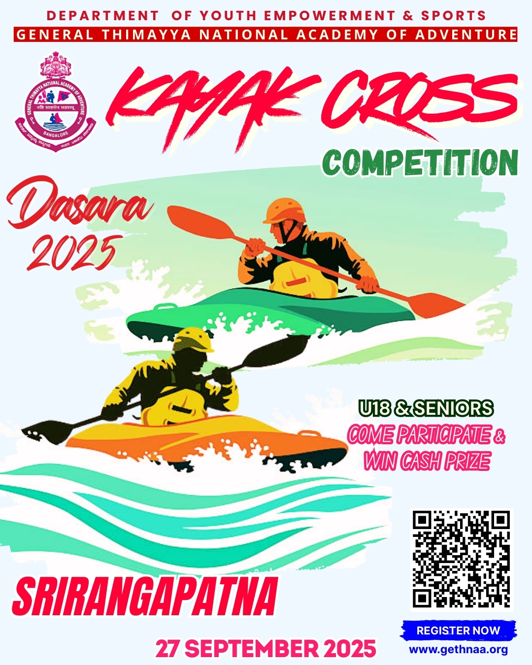 Kayak Cross Competition in Dasara
