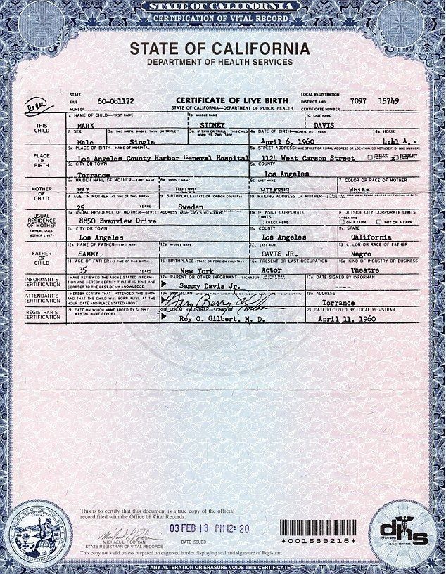 Fake Birth Certificates