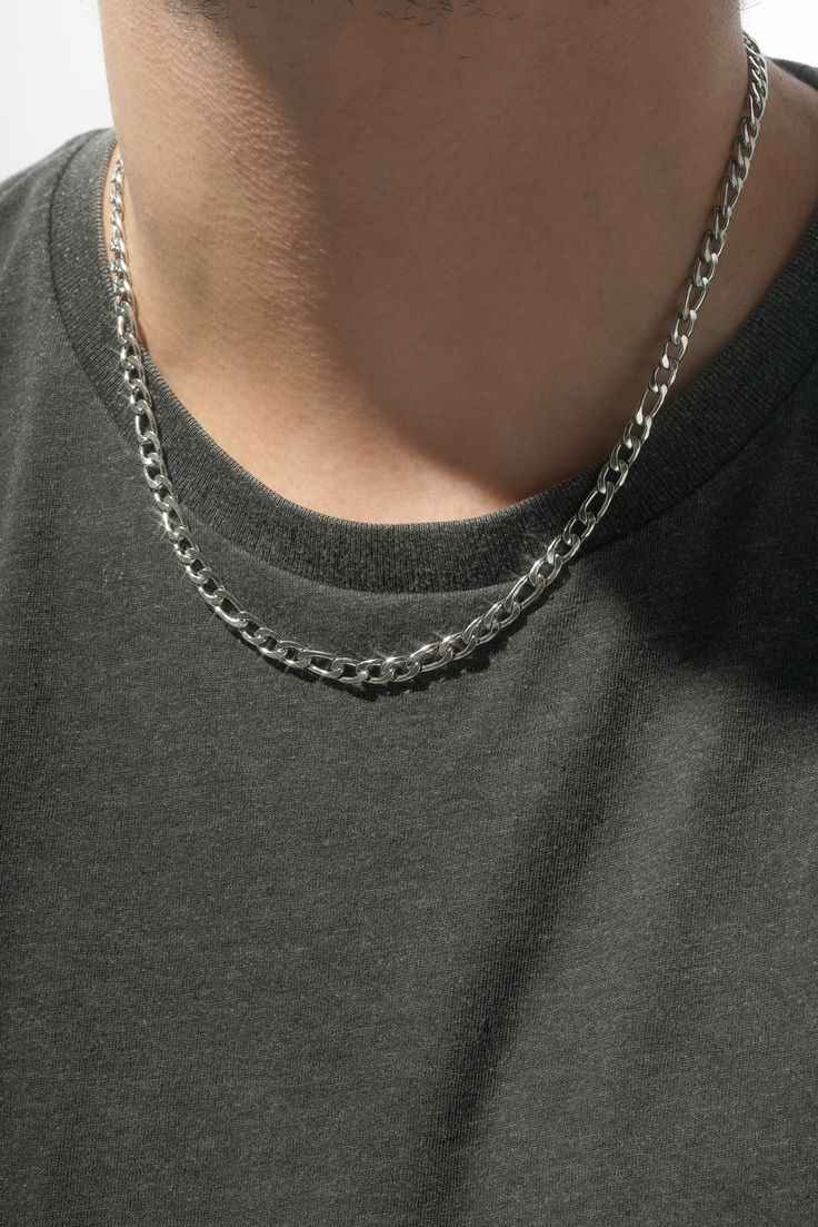 Silver Figaro Chain Necklace