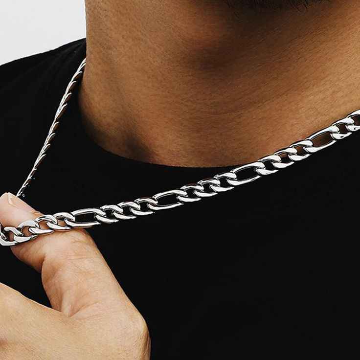 Silver Figaro Chain Necklace