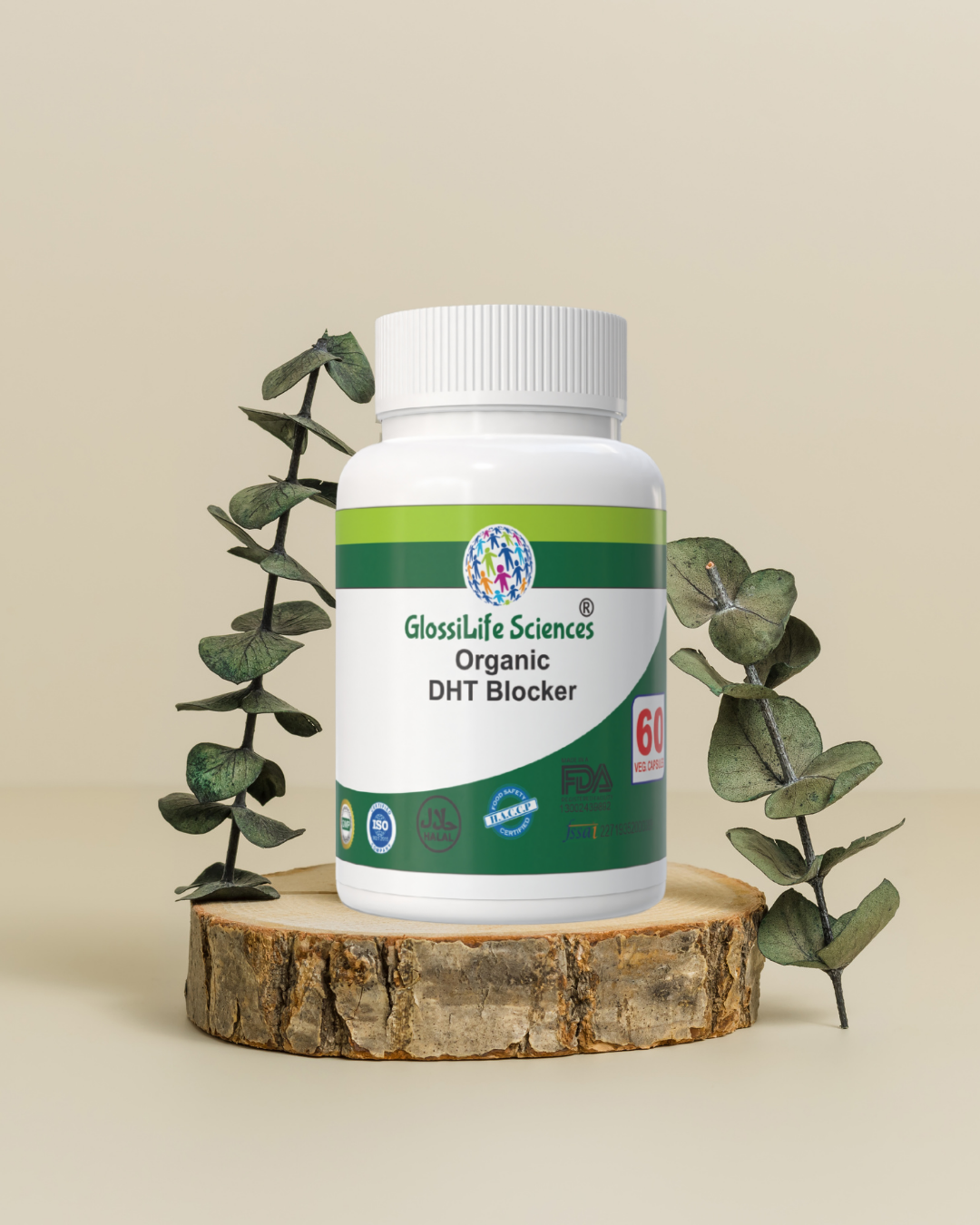 GlossiLife Sciences Organic DHT Blocker 60 Capsule