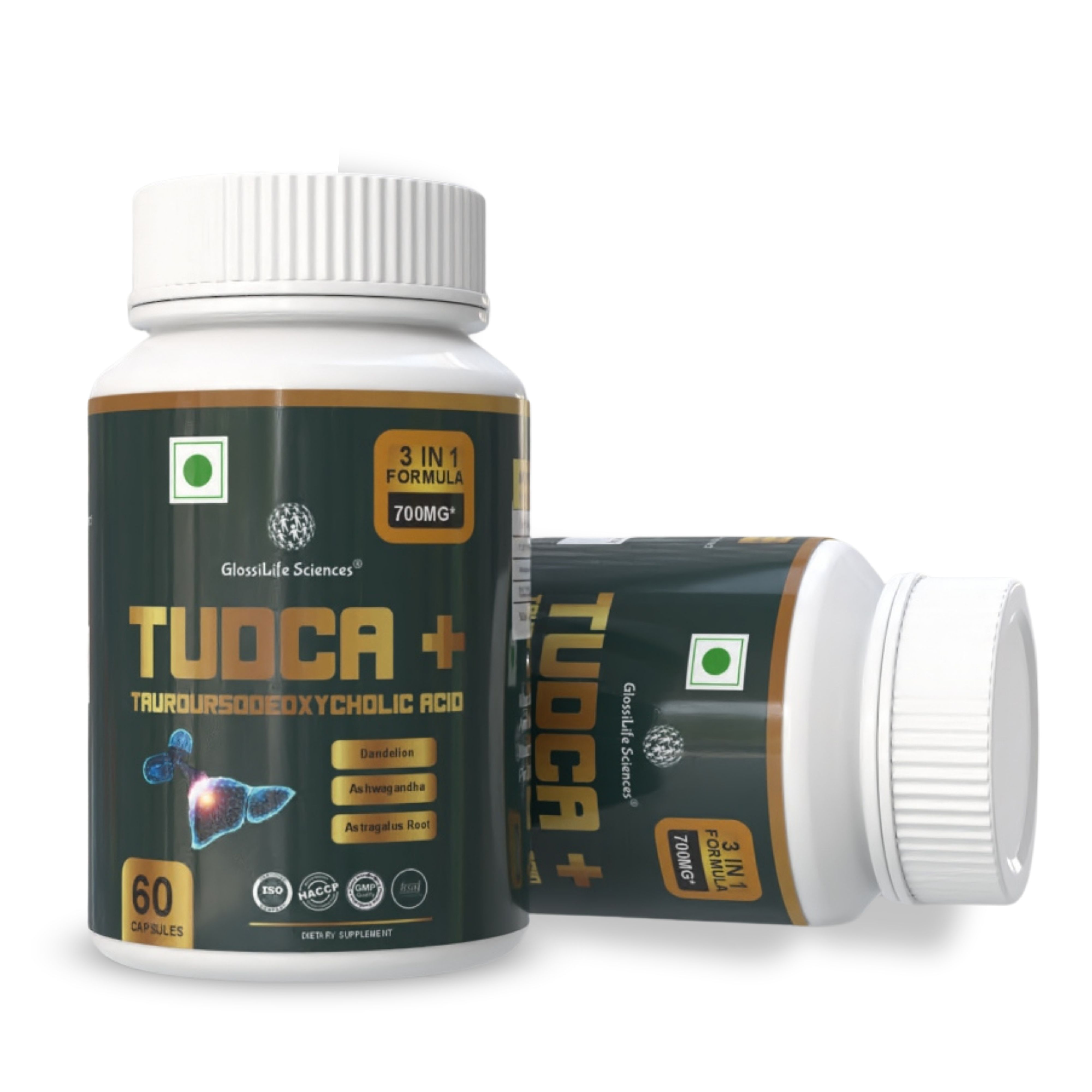 TUDCA+ Tauroursodeoxycholic Acid Capsules Liver Support 60 capsule