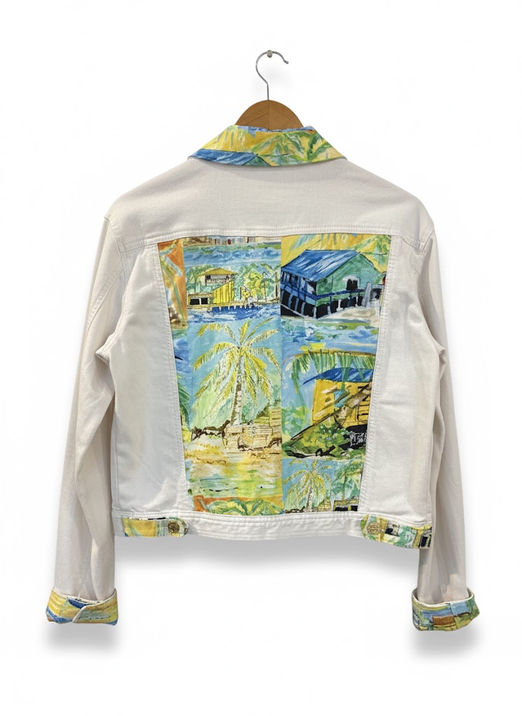 Happier Heritage:WHITE DENIM JACKET