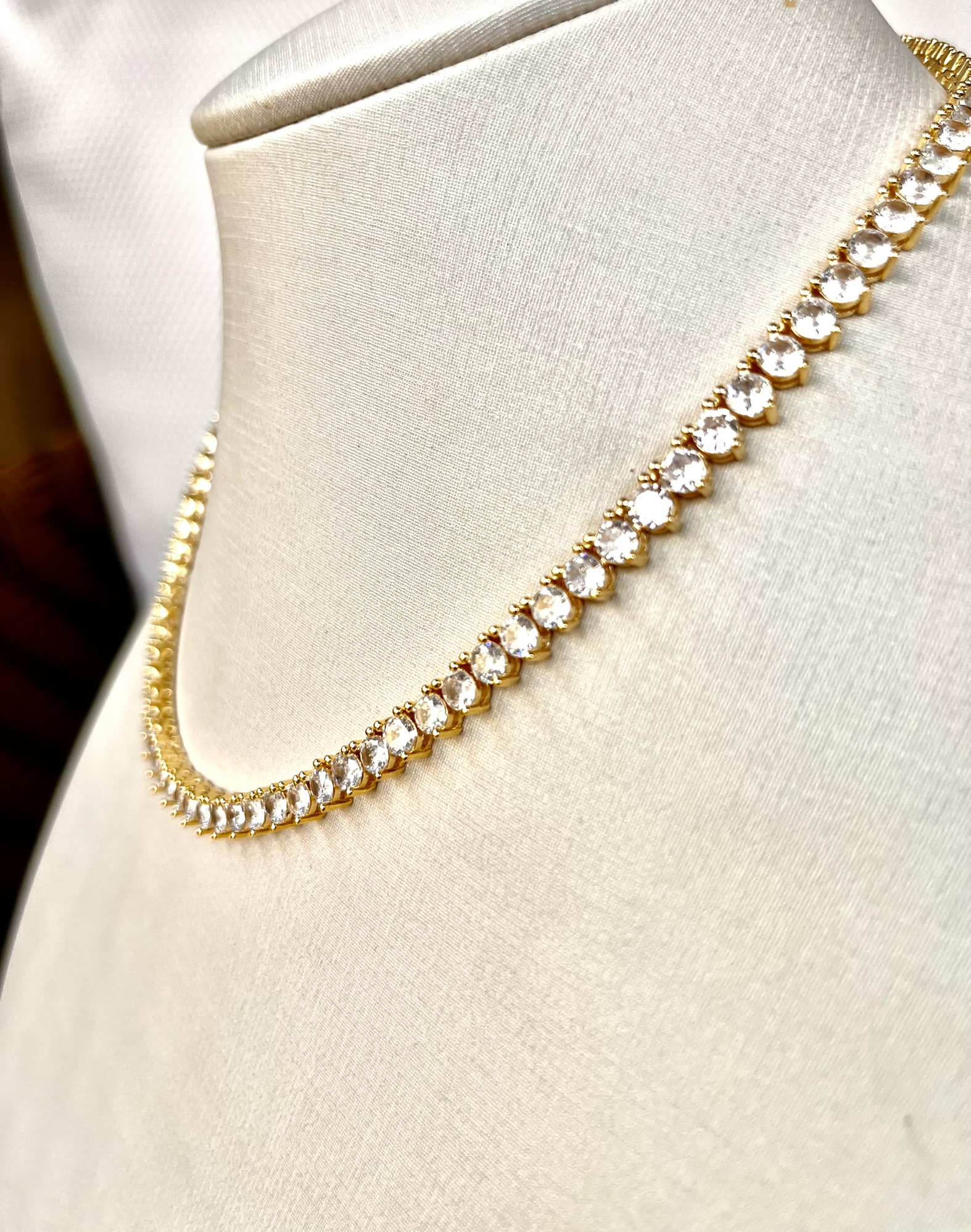 Riviera banhada em ouro 18k