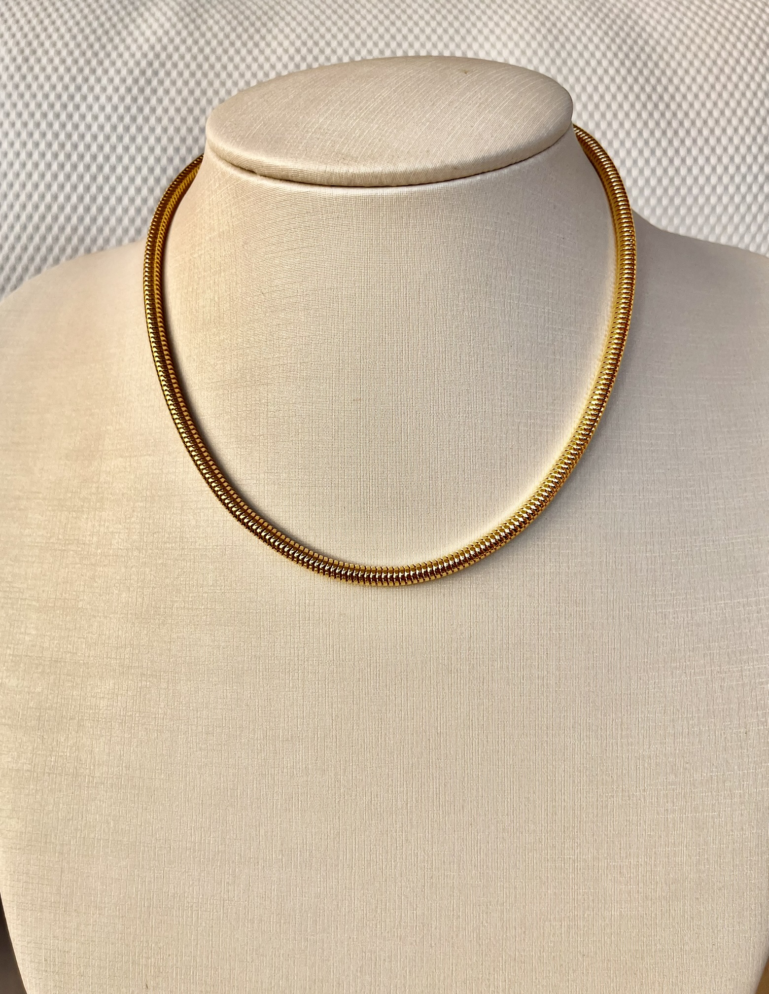 Colar Snake Banhado a Ouro 18k