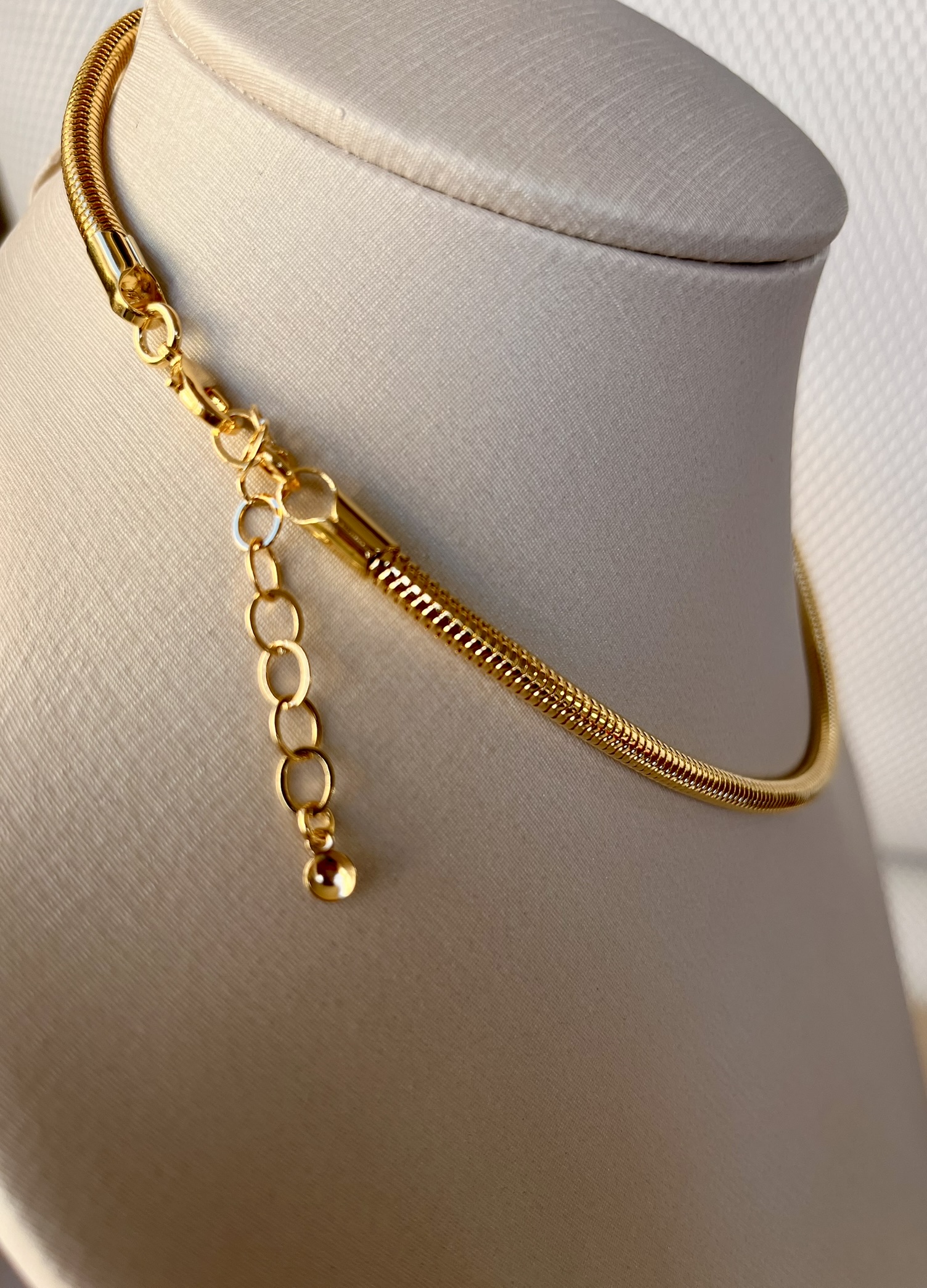 Colar Snake Banhado a Ouro 18k
