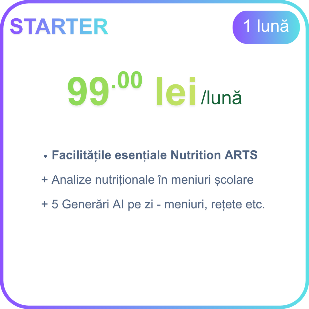 STARTER - abonament 1 lună