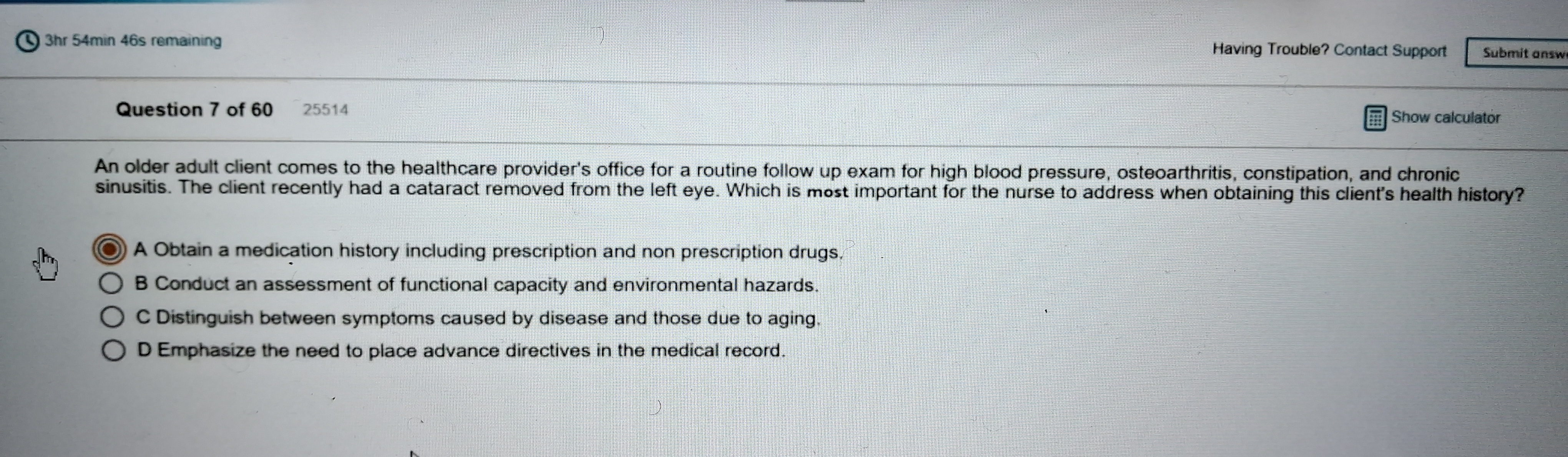 WGU D443 HEALTH ASSESSMENT OA1
