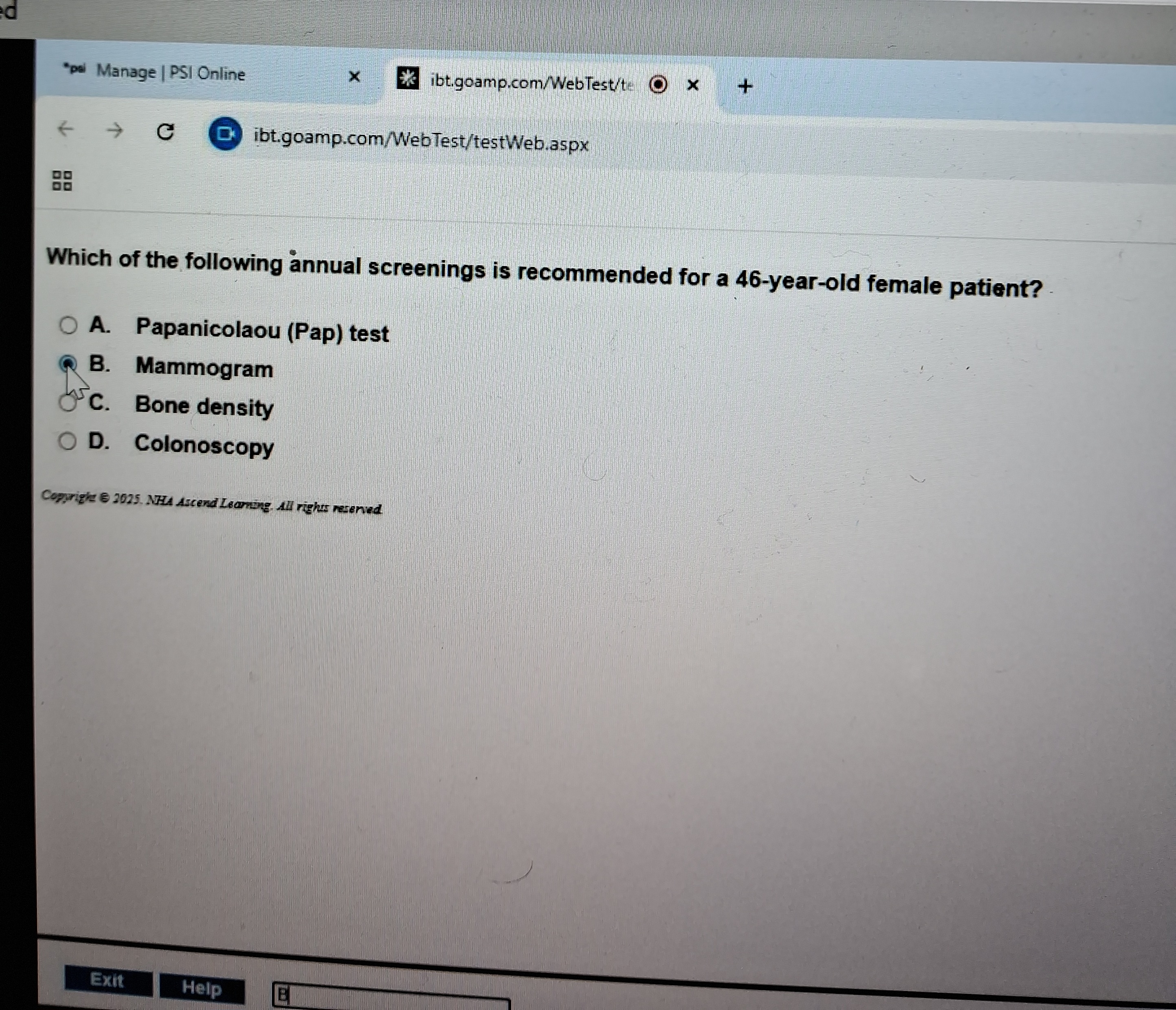 NHA CCMA EXAM