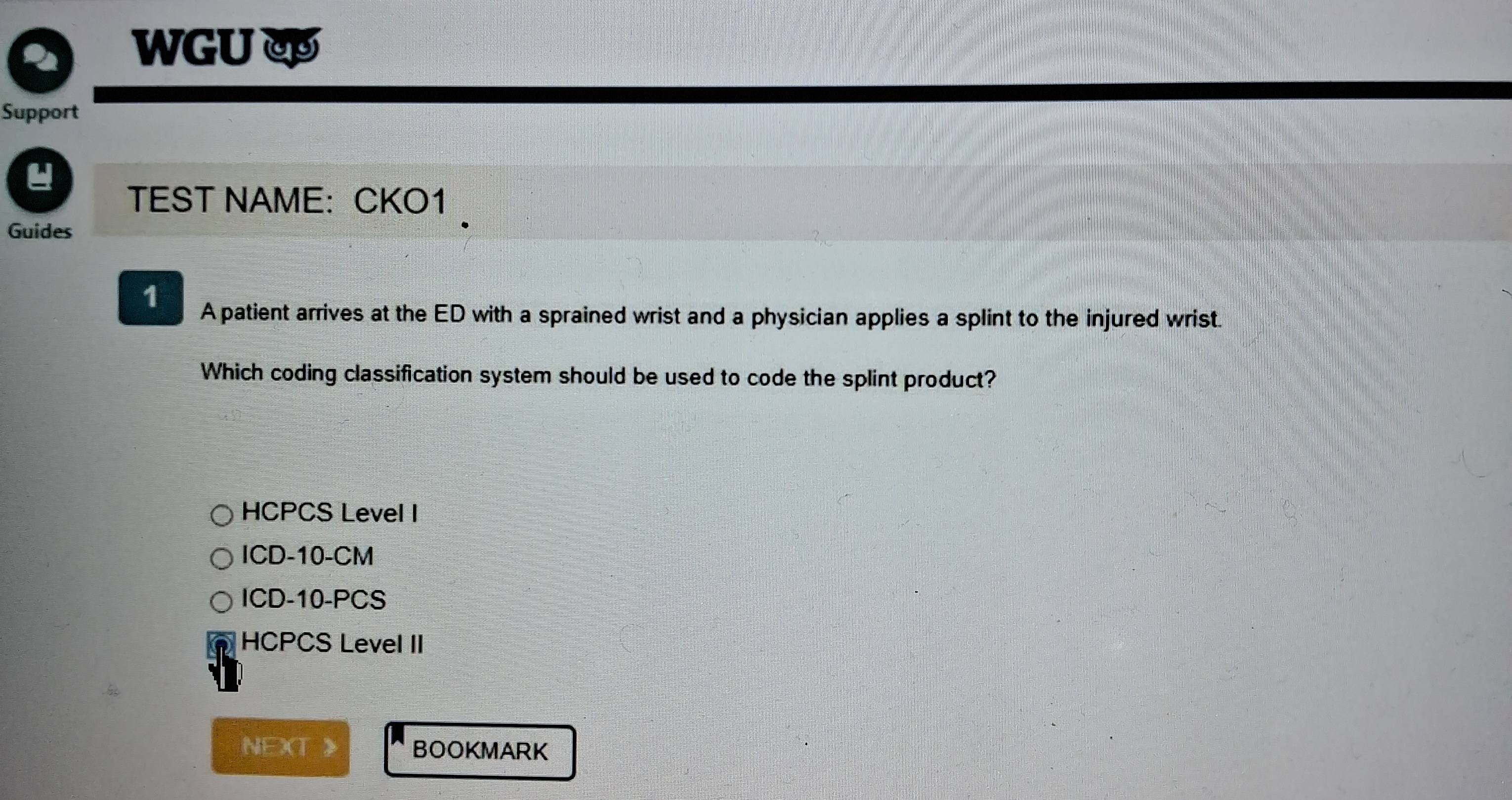 WGU C808 Classification Systems OA1
