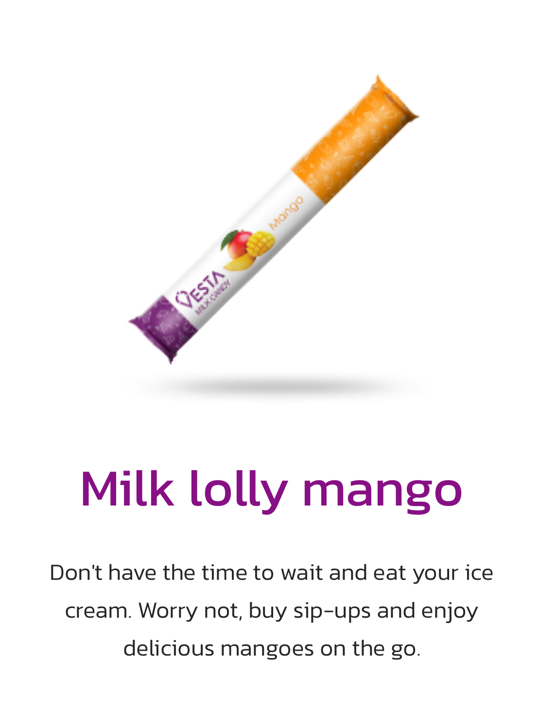Milk lolly mango