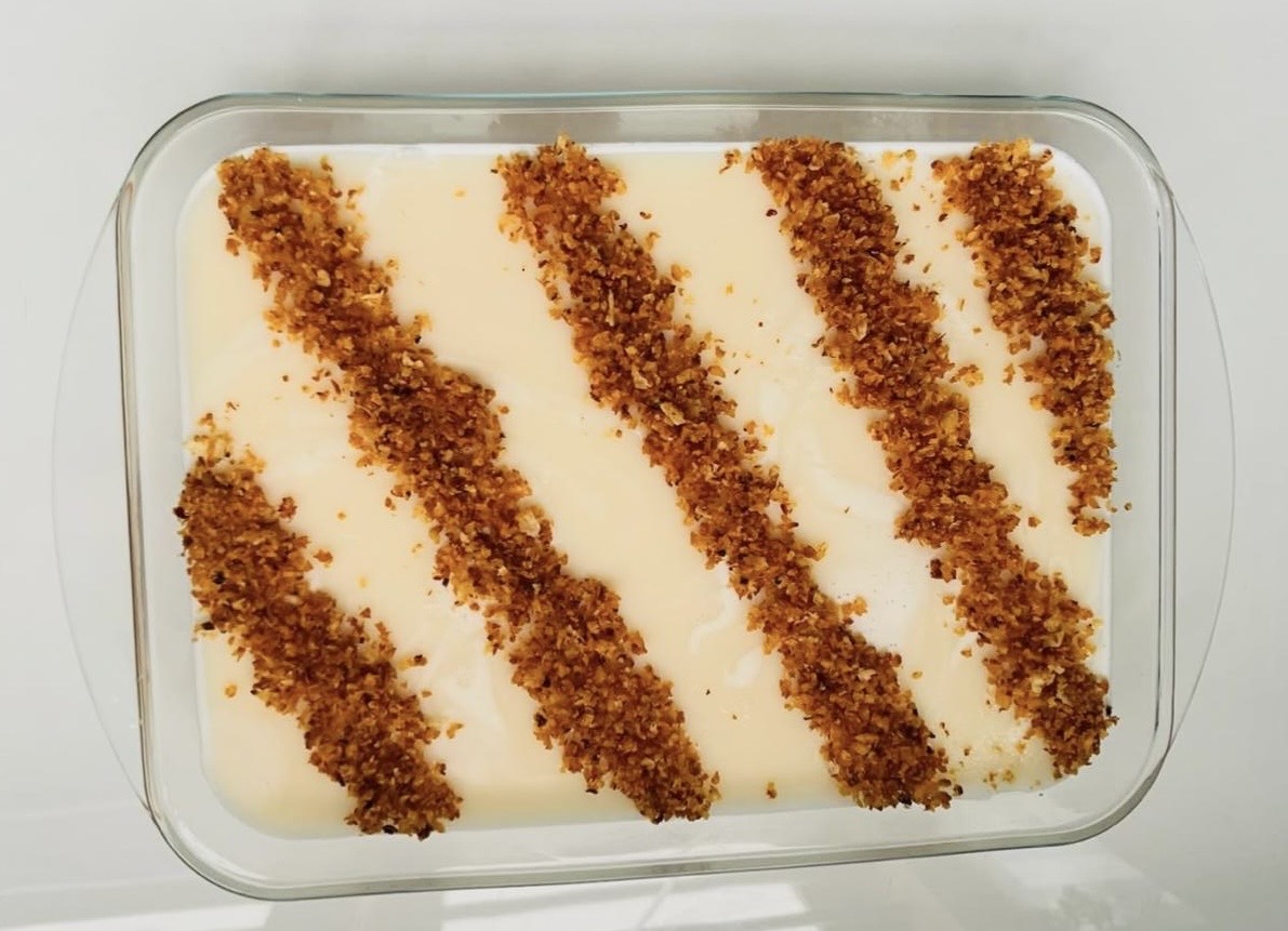 Coconut Milk with Caramelised Pudding