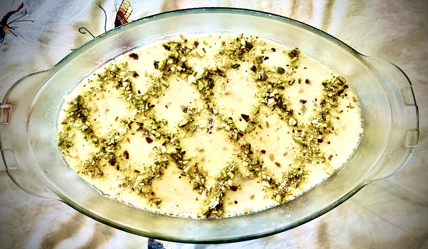 Tender with Nuts and Jelly Pudding