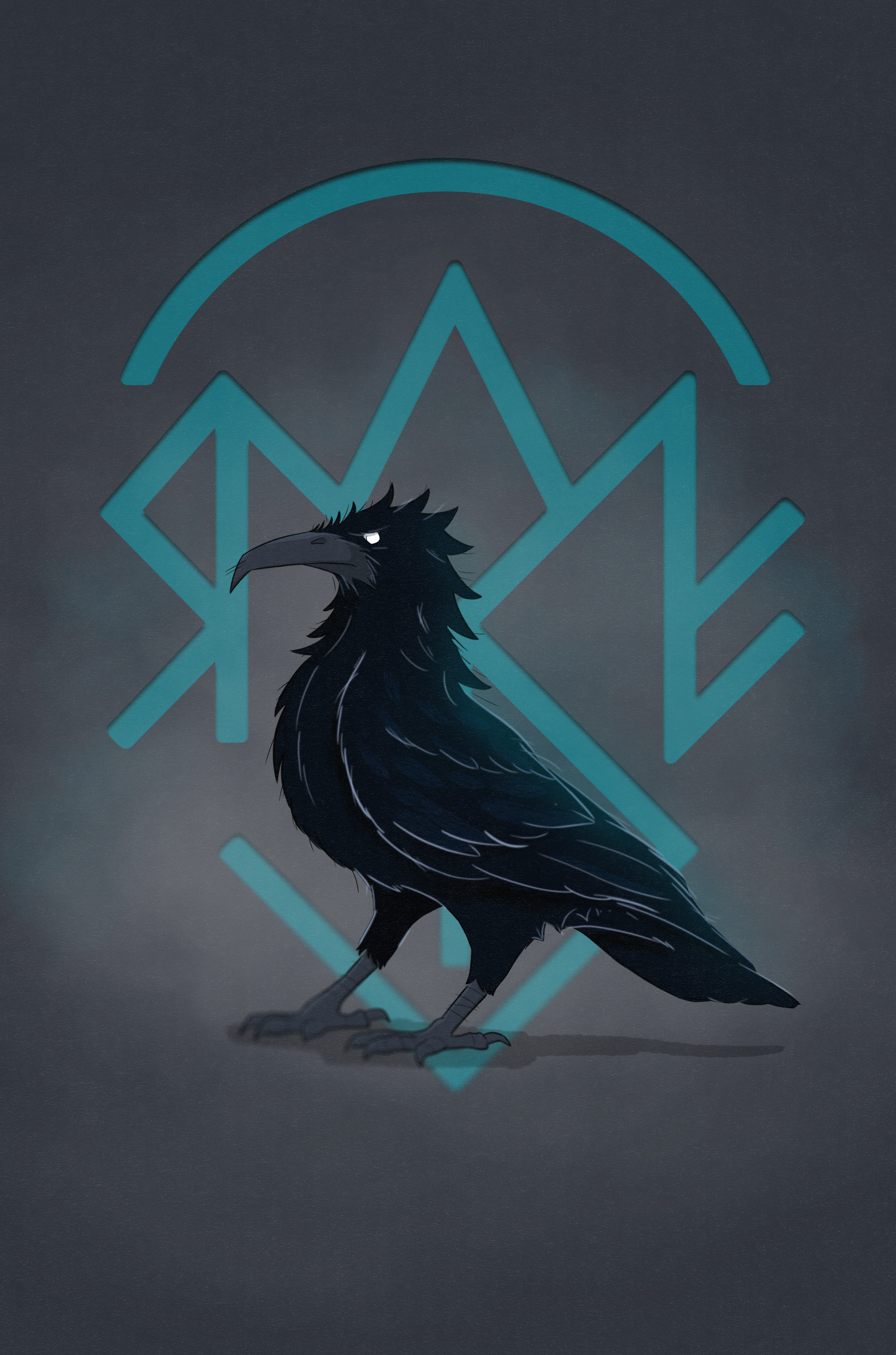 A3 POSTER, RAVEN & RUNE