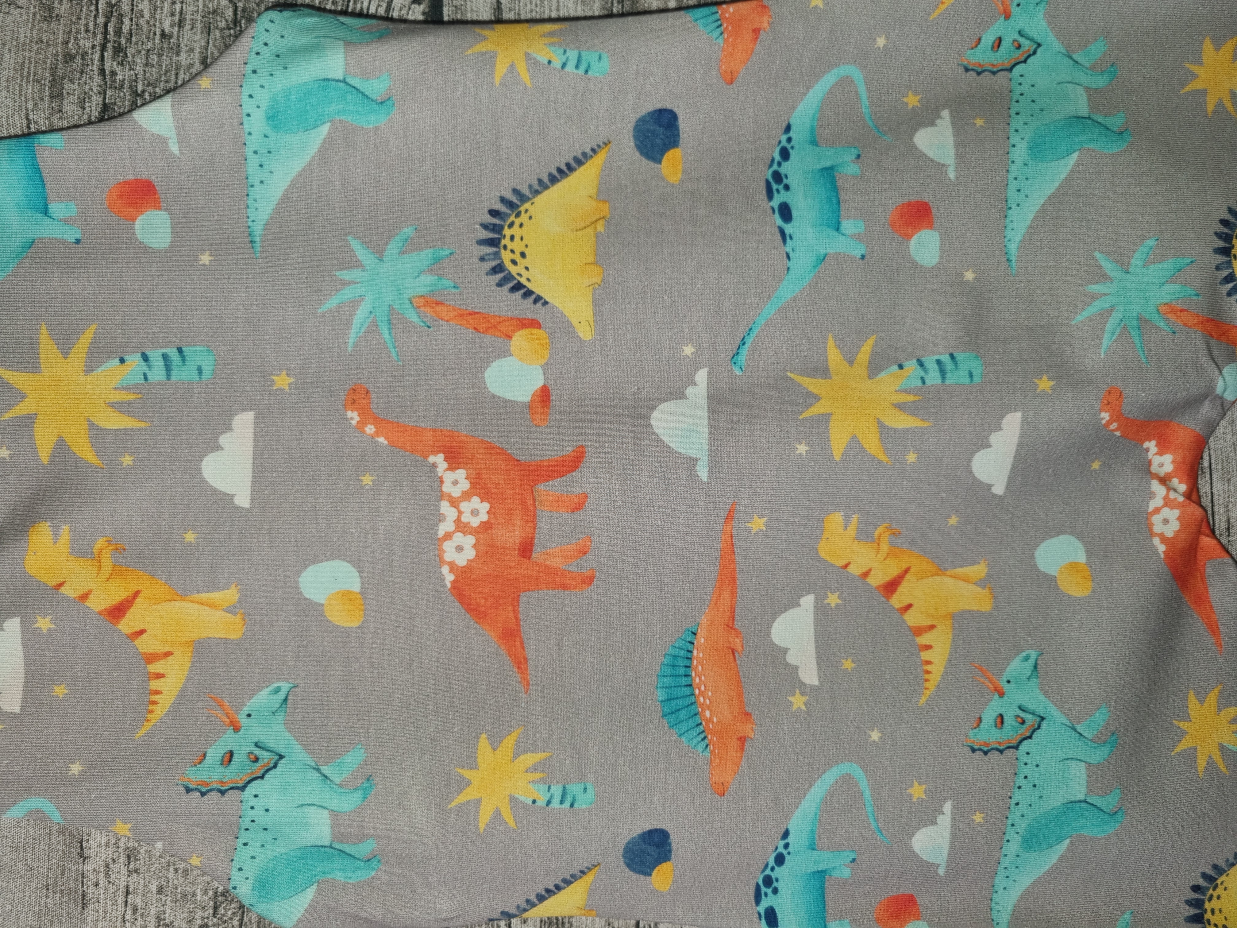 Dinosaur Patterned Fabric Romper