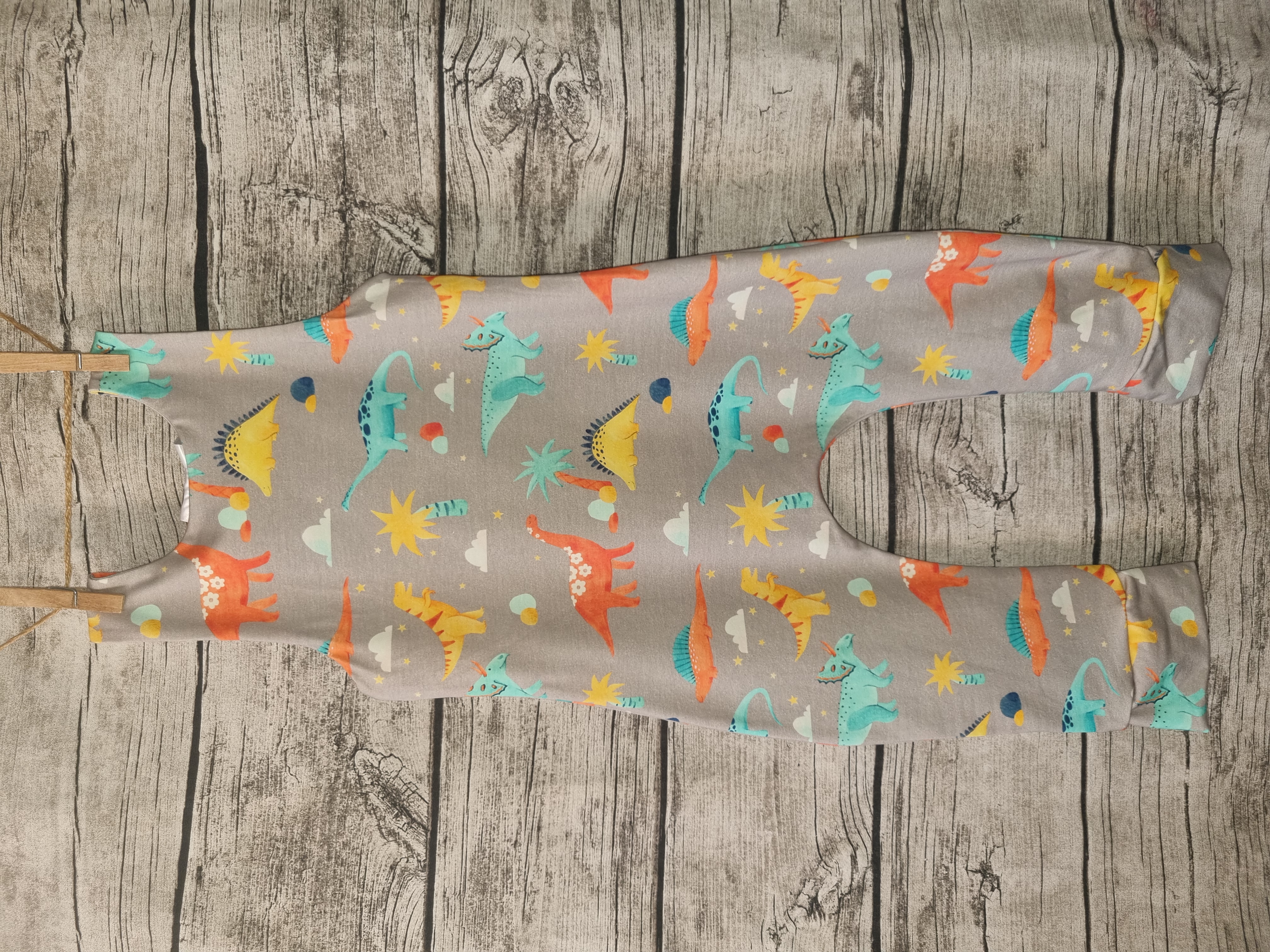 Dinosaur Patterned Fabric Romper