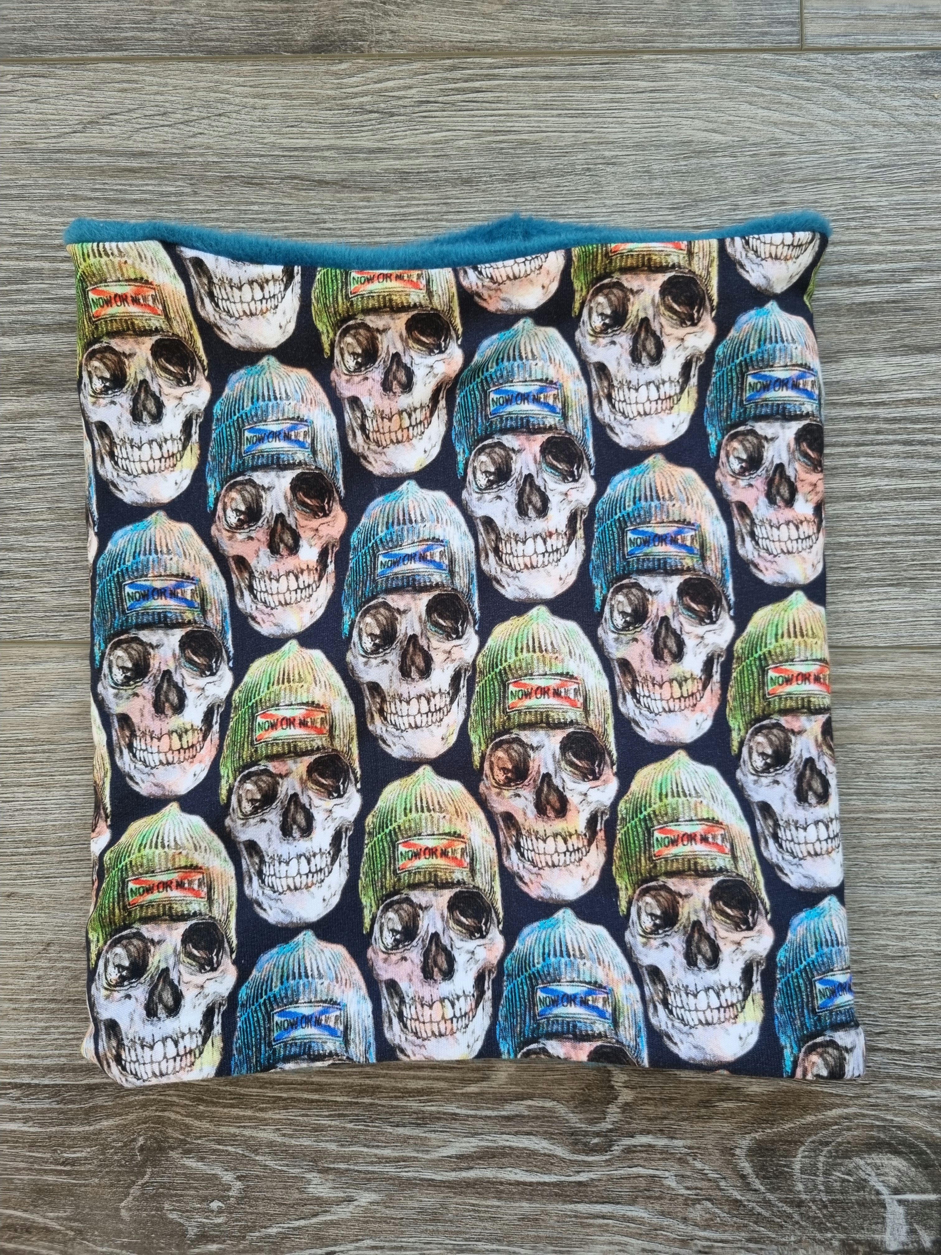 Skull Print Neck Warmer