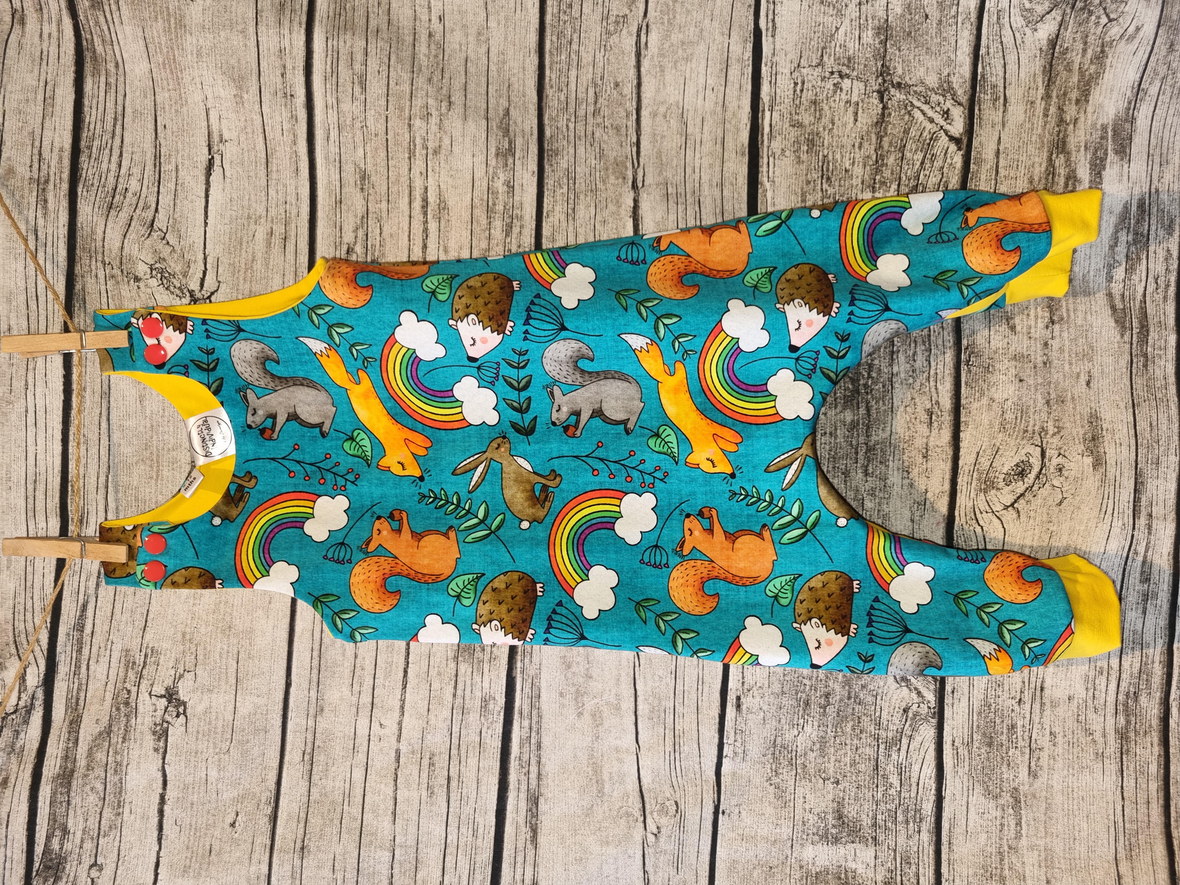 Colourful Animal Print Baby Romper