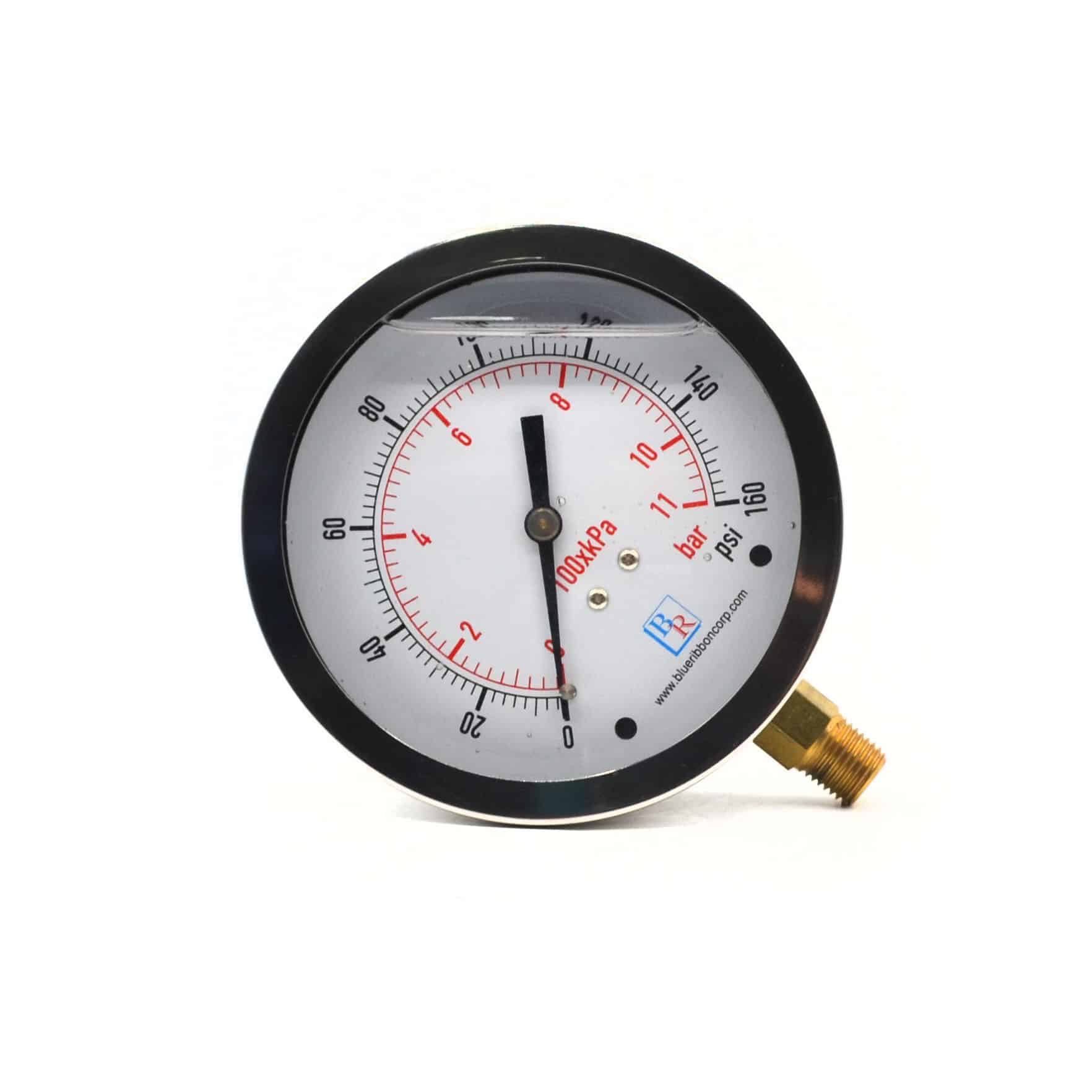 MANÓMETRO 0-160 PSI DE 4″ X 1/4″NPT