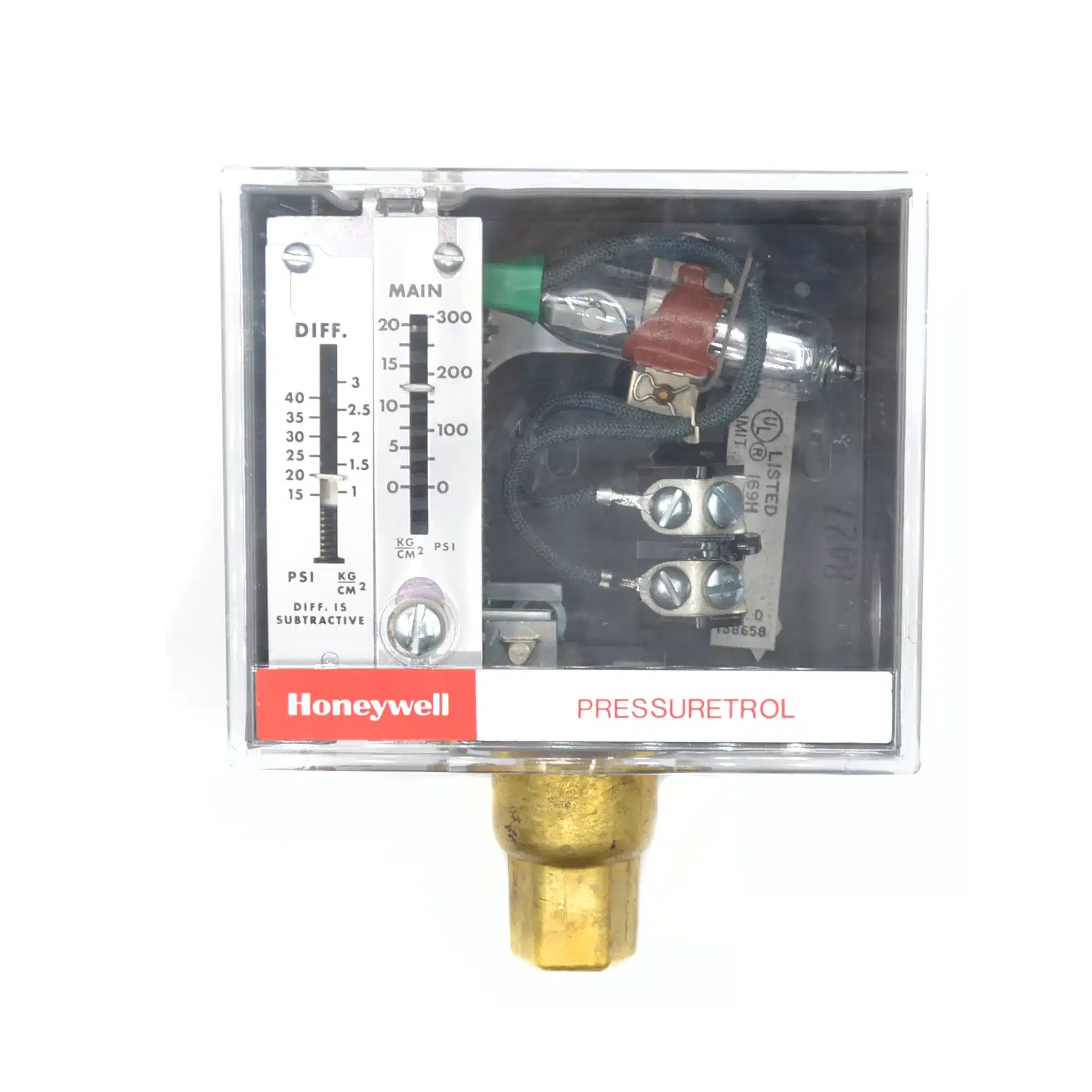 PRESOSTATO HONEYWELL L404B1353 20-300 PSI MERCURIO TRABAJO