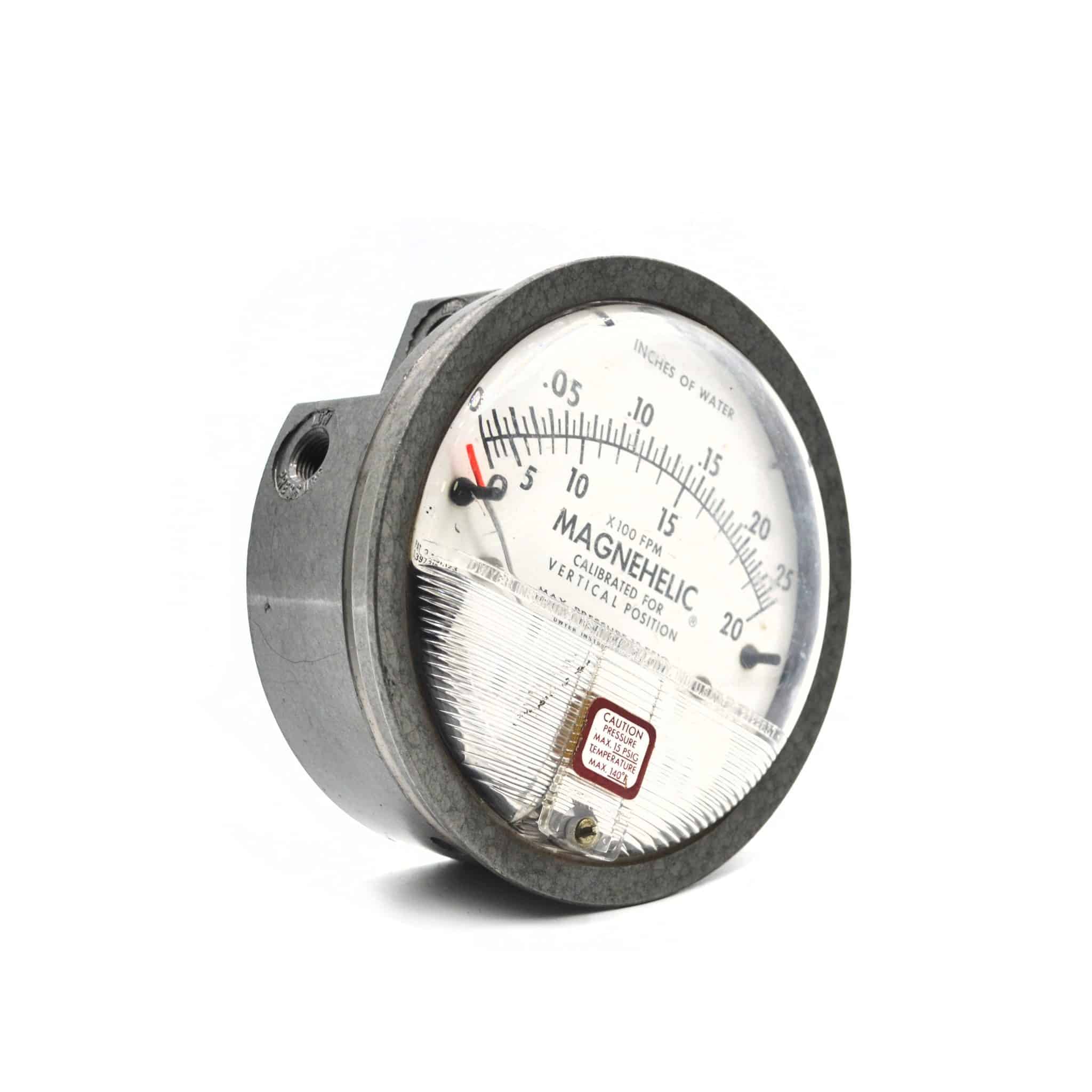 MANÓMETRO 0-25 PSI – 4″ MAGNEHELIC USO GAS – VERTICAL