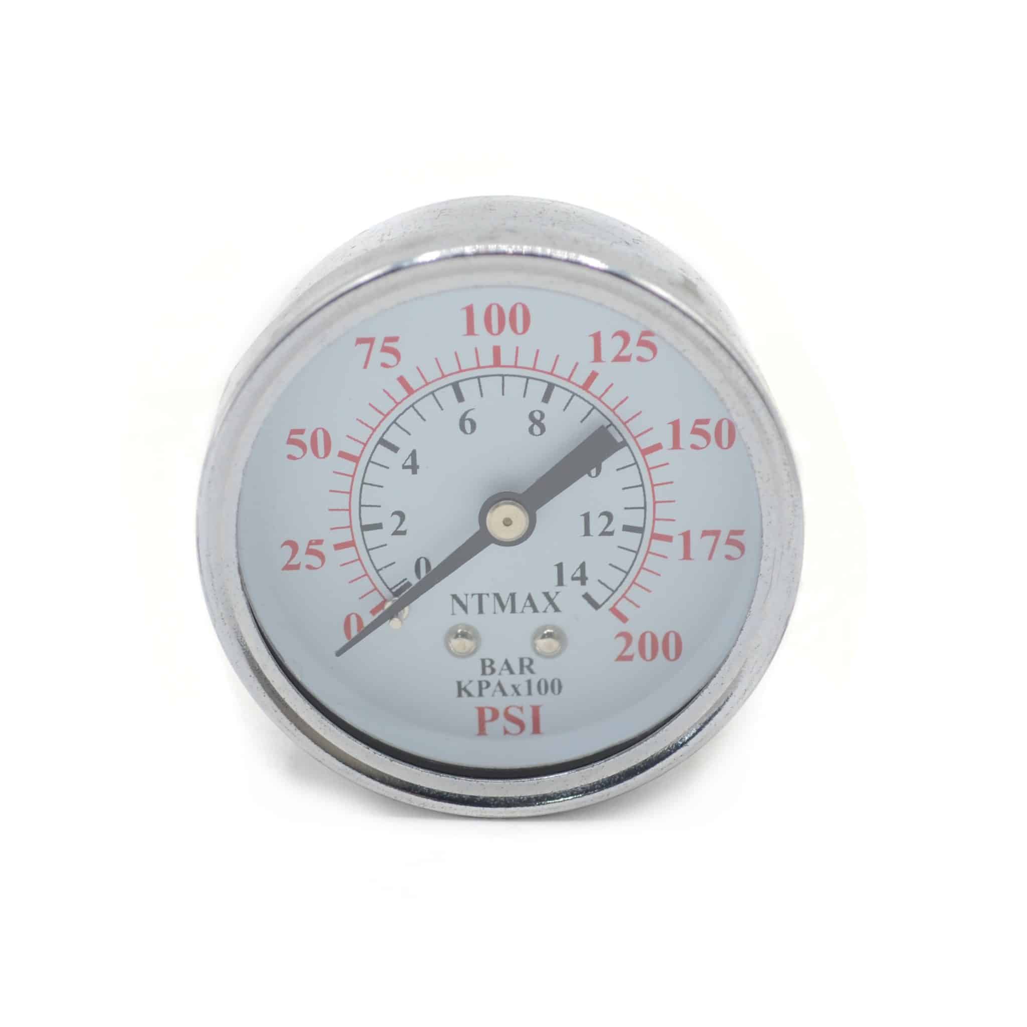 MANÓMETRO 0-200 PSI PG25A-02B200