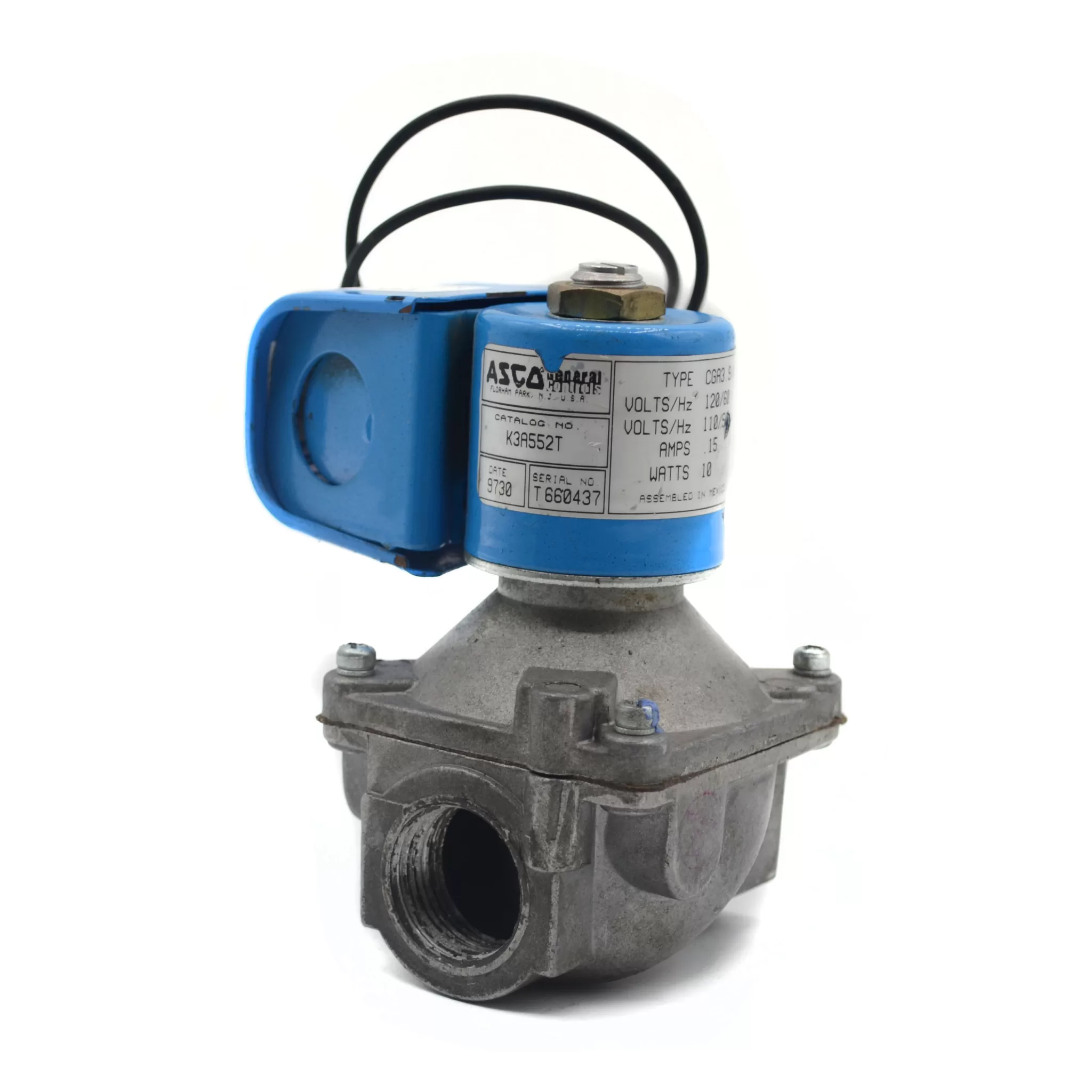 VÁLVULA SOLENOIDE ASCO 3/4″ GLP K3A552T