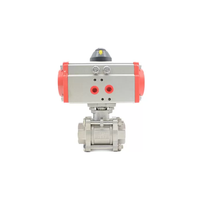 VALVULA ESFERICA 1″ CON ACTUADOR NEUMATICO ACERO INOXIDABLE