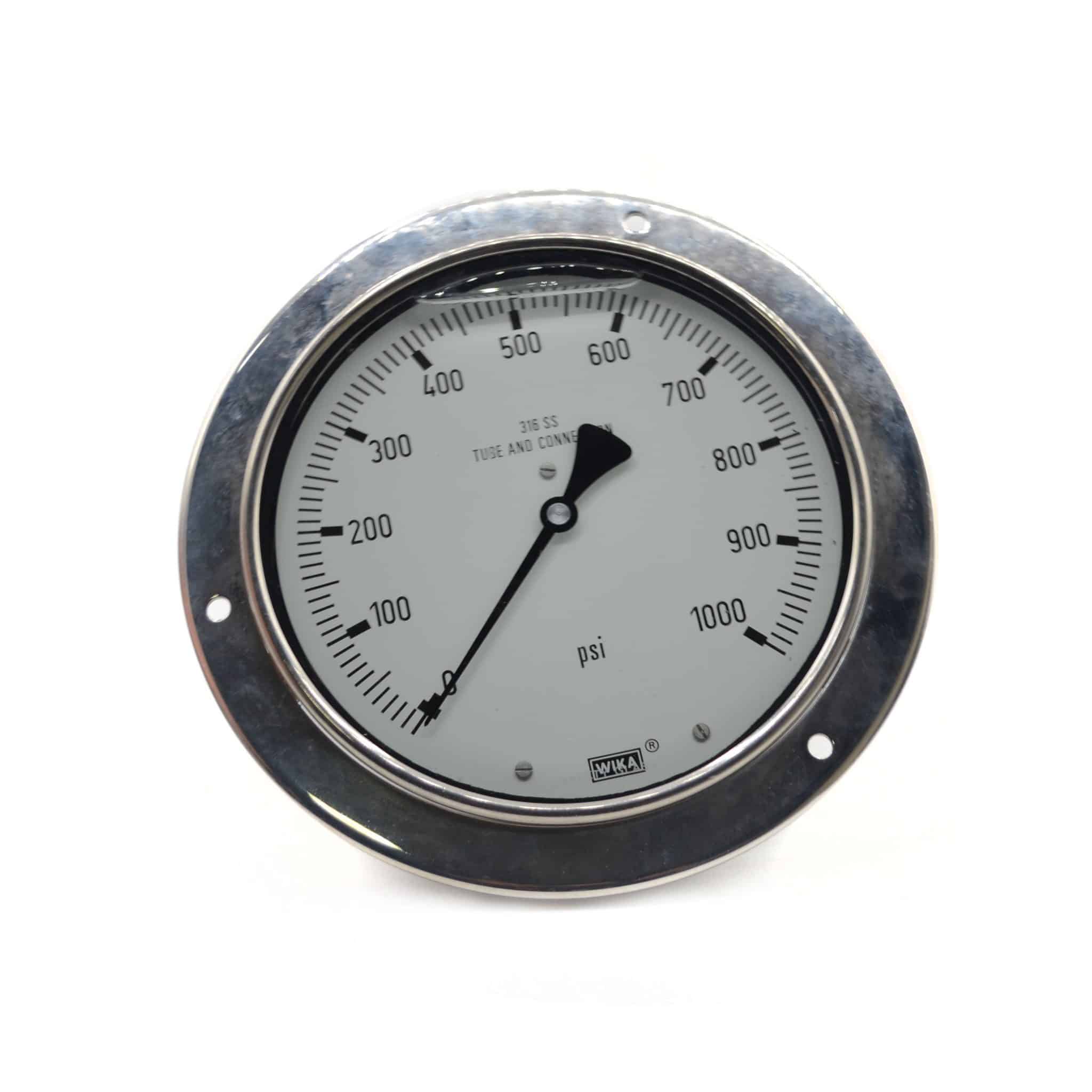 MANÓMETRO 0-1000 PSI – 6″ X 1/2″NPT WIKA